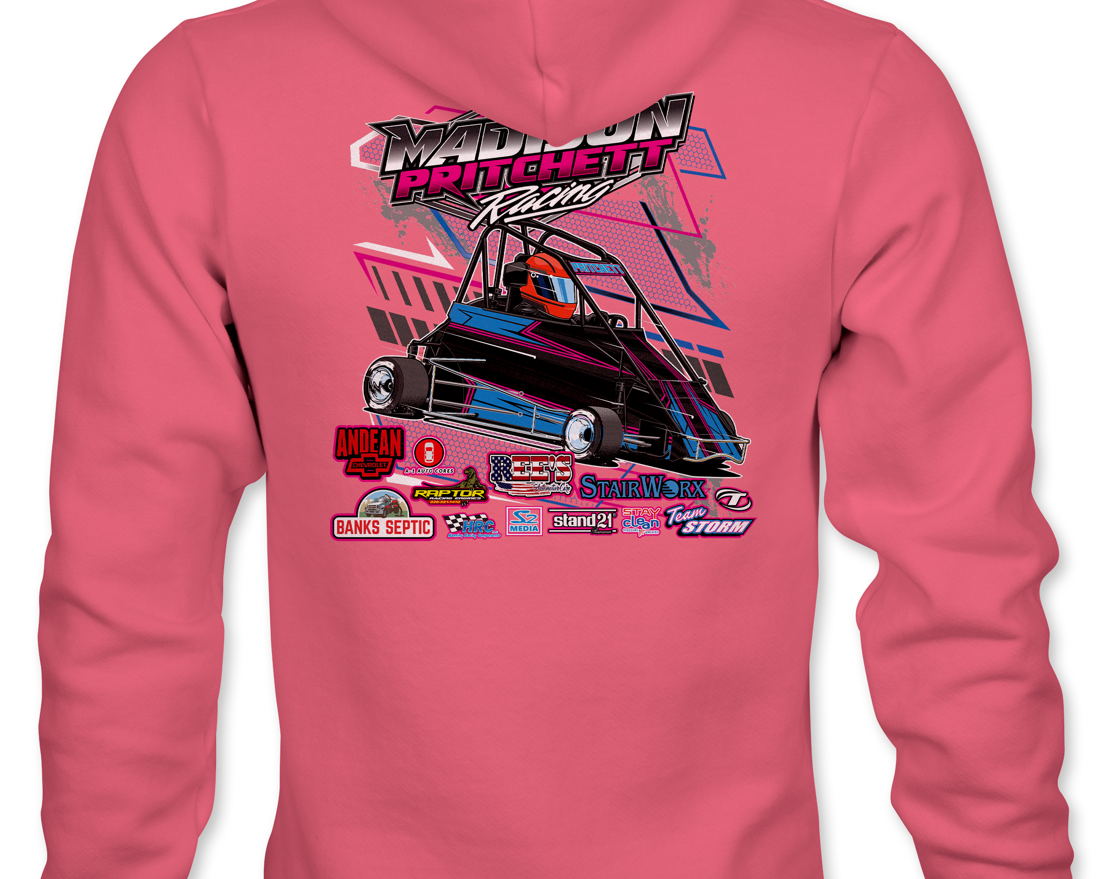 Madison Pritchett Racing 2023 Hoodies Black Acid Apparel