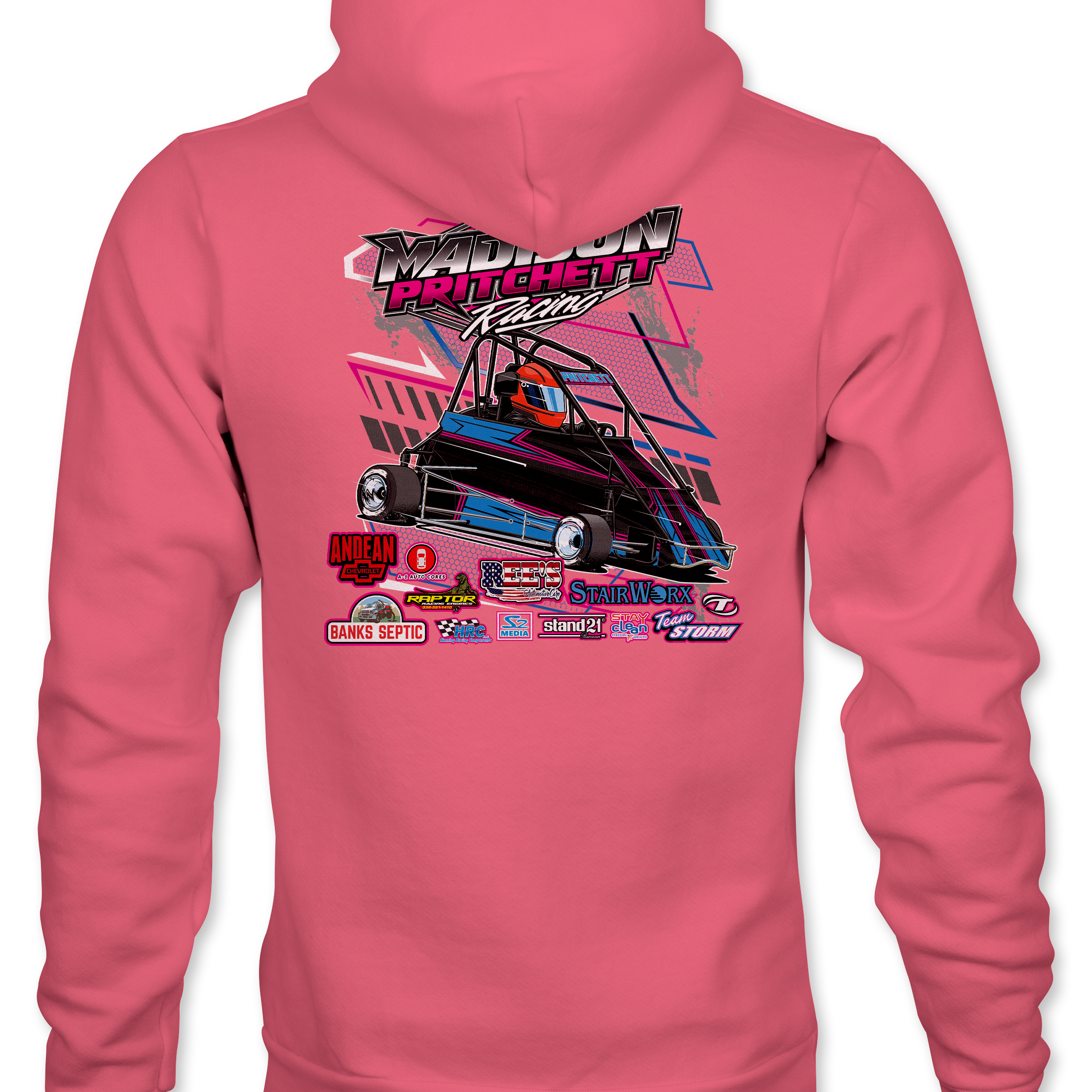 Madison Pritchett Racing 2023 Hoodies Black Acid Apparel