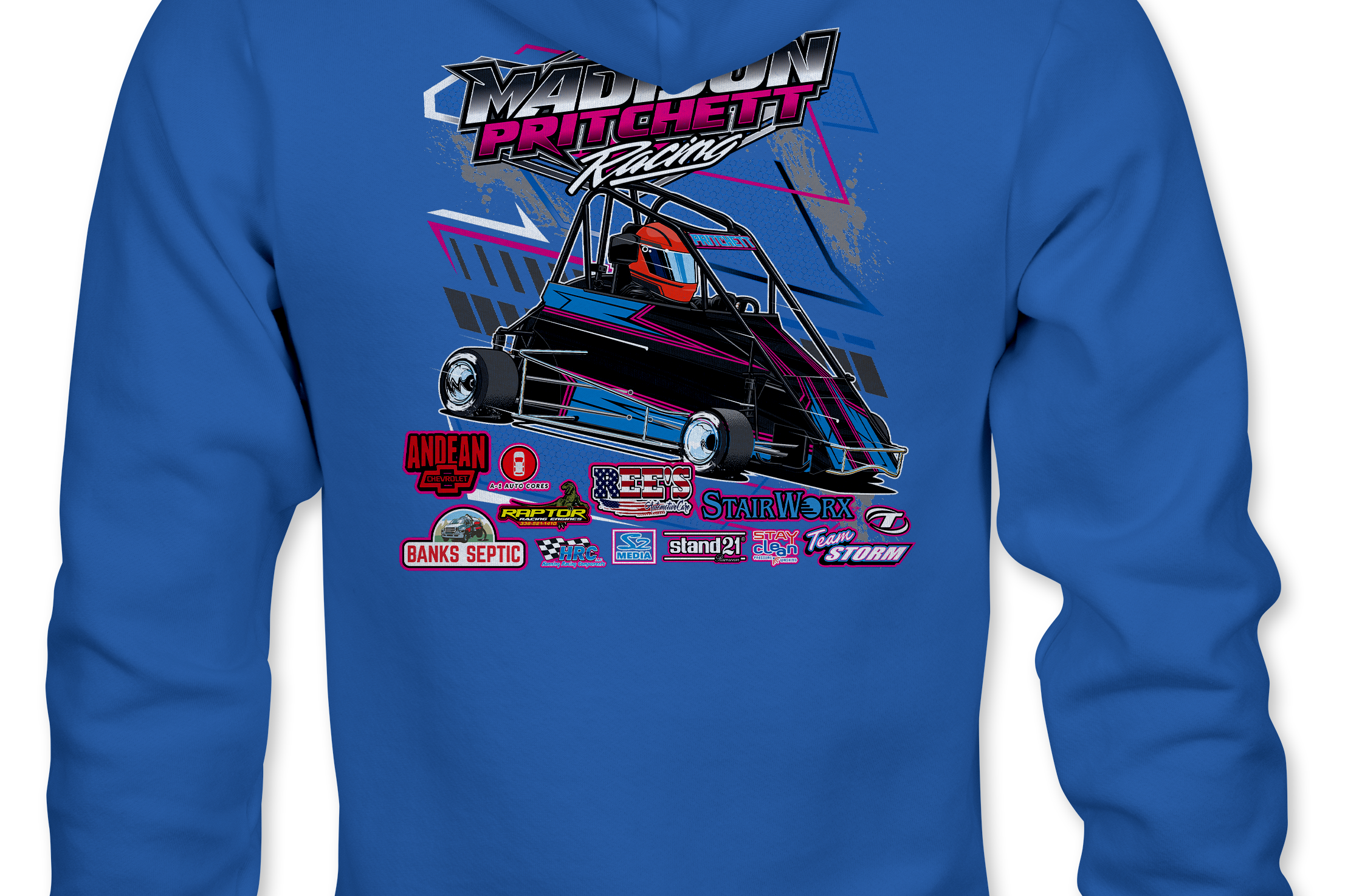 Madison Pritchett Racing 2023 Hoodies Black Acid Apparel