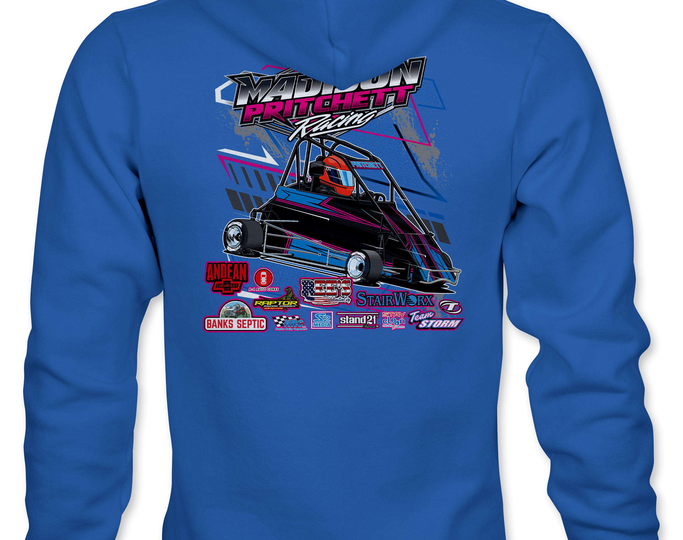 Madison Pritchett Racing 2023 Hoodies Black Acid Apparel
