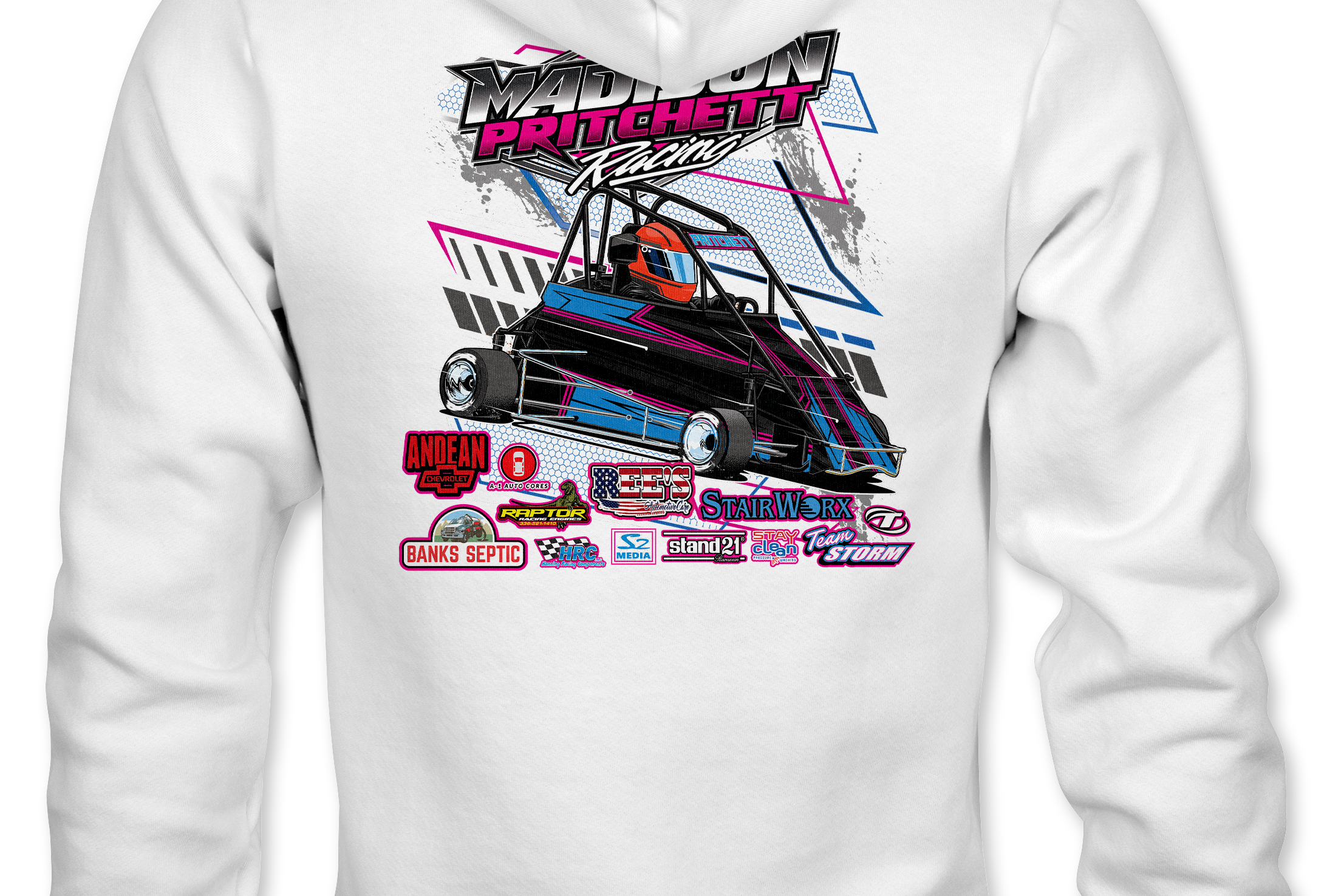 Madison Pritchett Racing 2023 Hoodies Black Acid Apparel