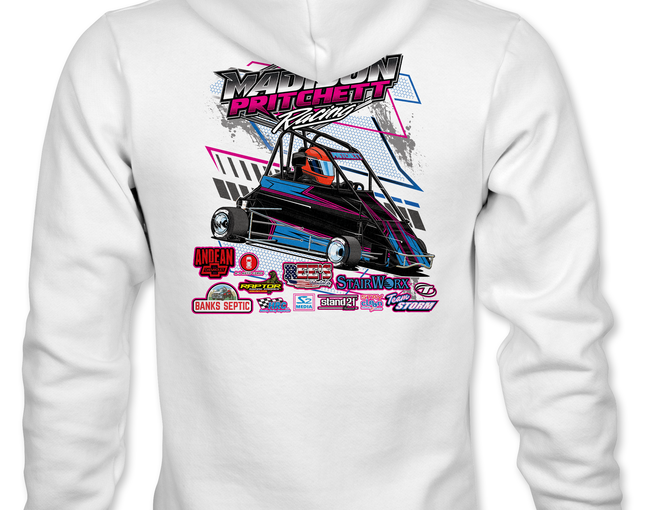 Madison Pritchett Racing 2023 Hoodies Black Acid Apparel