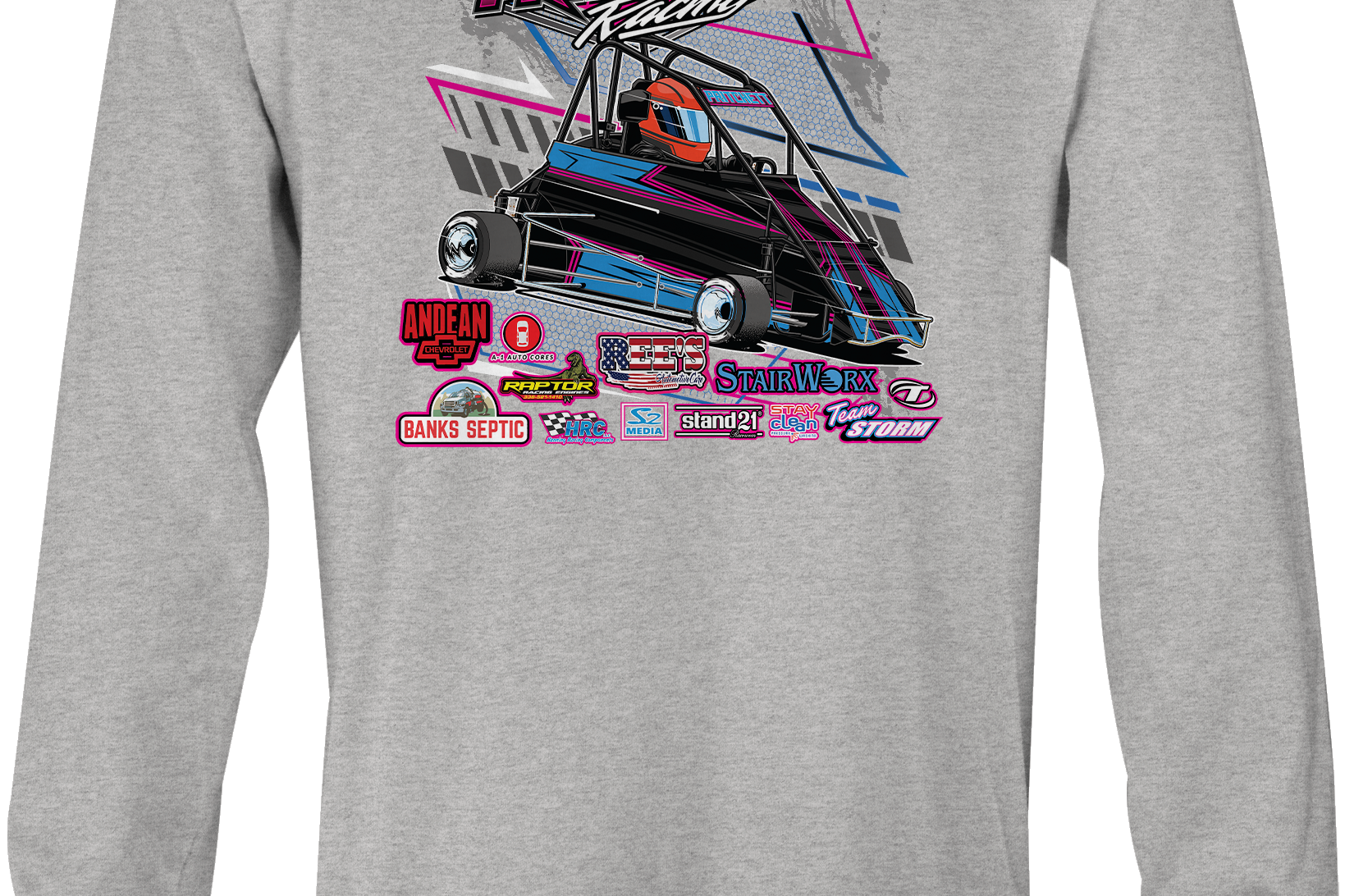 Madison Pritchett Racing 2023 Long Sleeves Black Acid Apparel