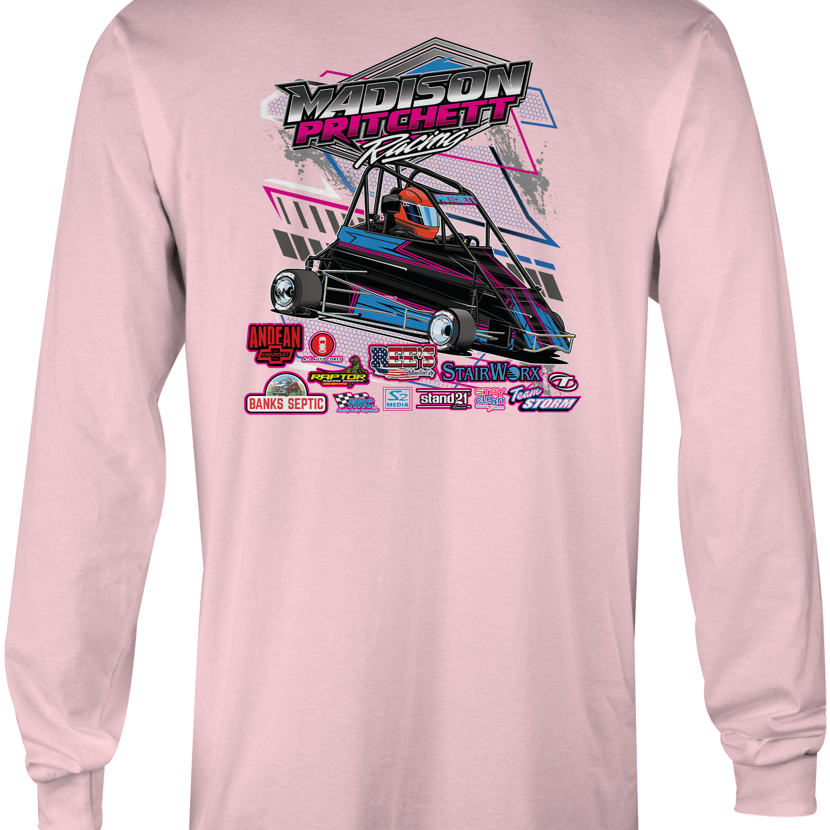 Madison Pritchett Racing 2023 Long Sleeves Black Acid Apparel