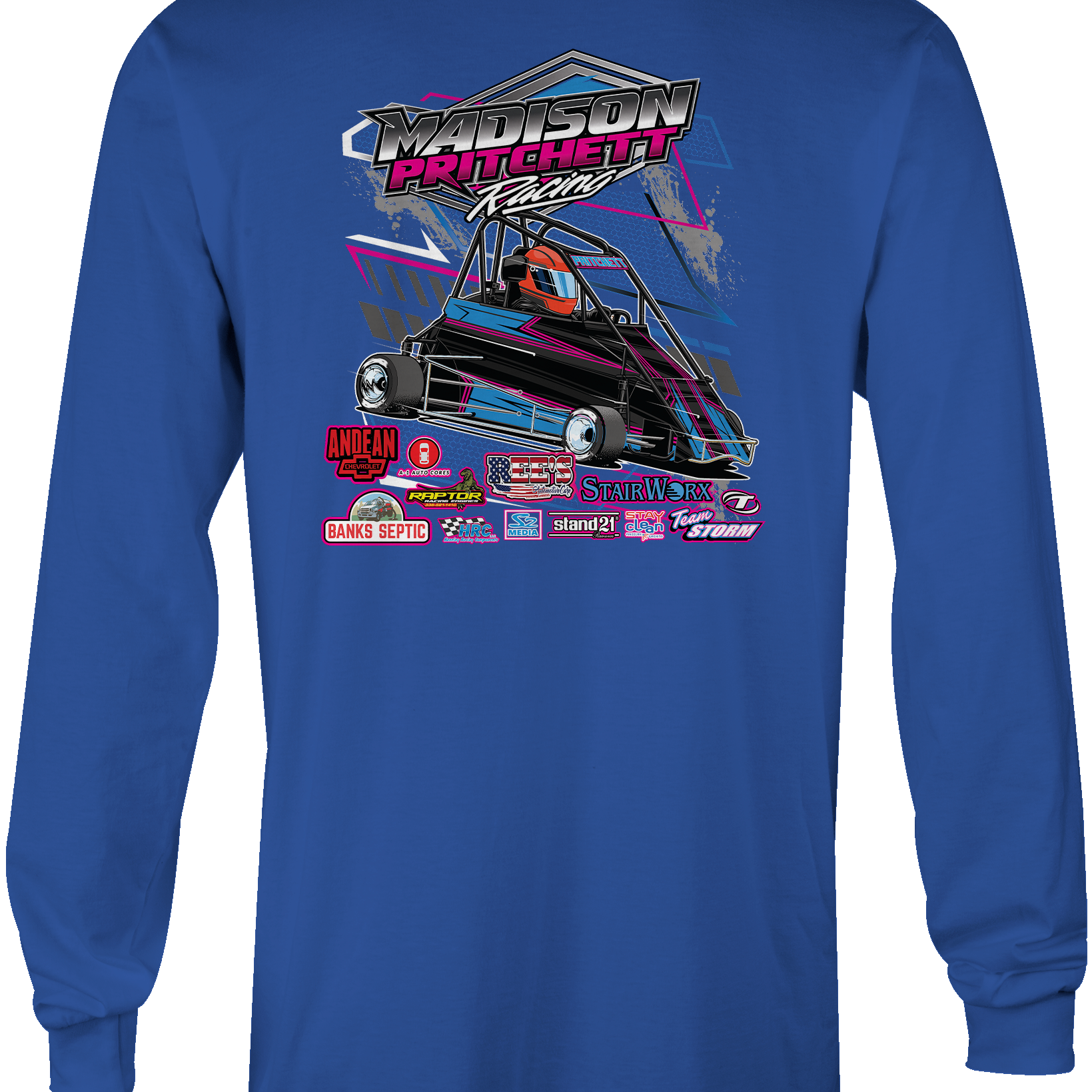 Madison Pritchett Racing 2023 Long Sleeves Black Acid Apparel