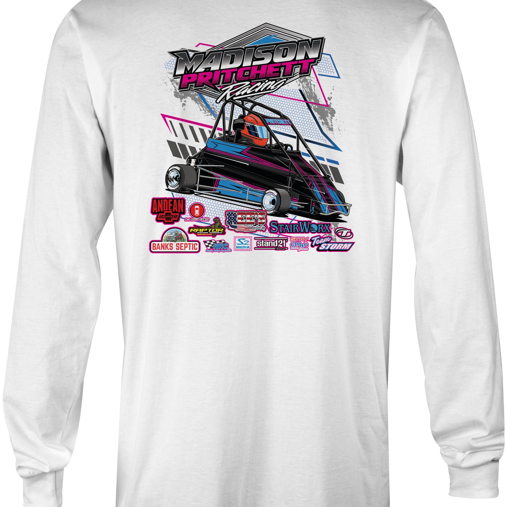 Madison Pritchett Racing 2023 Long Sleeves Black Acid Apparel