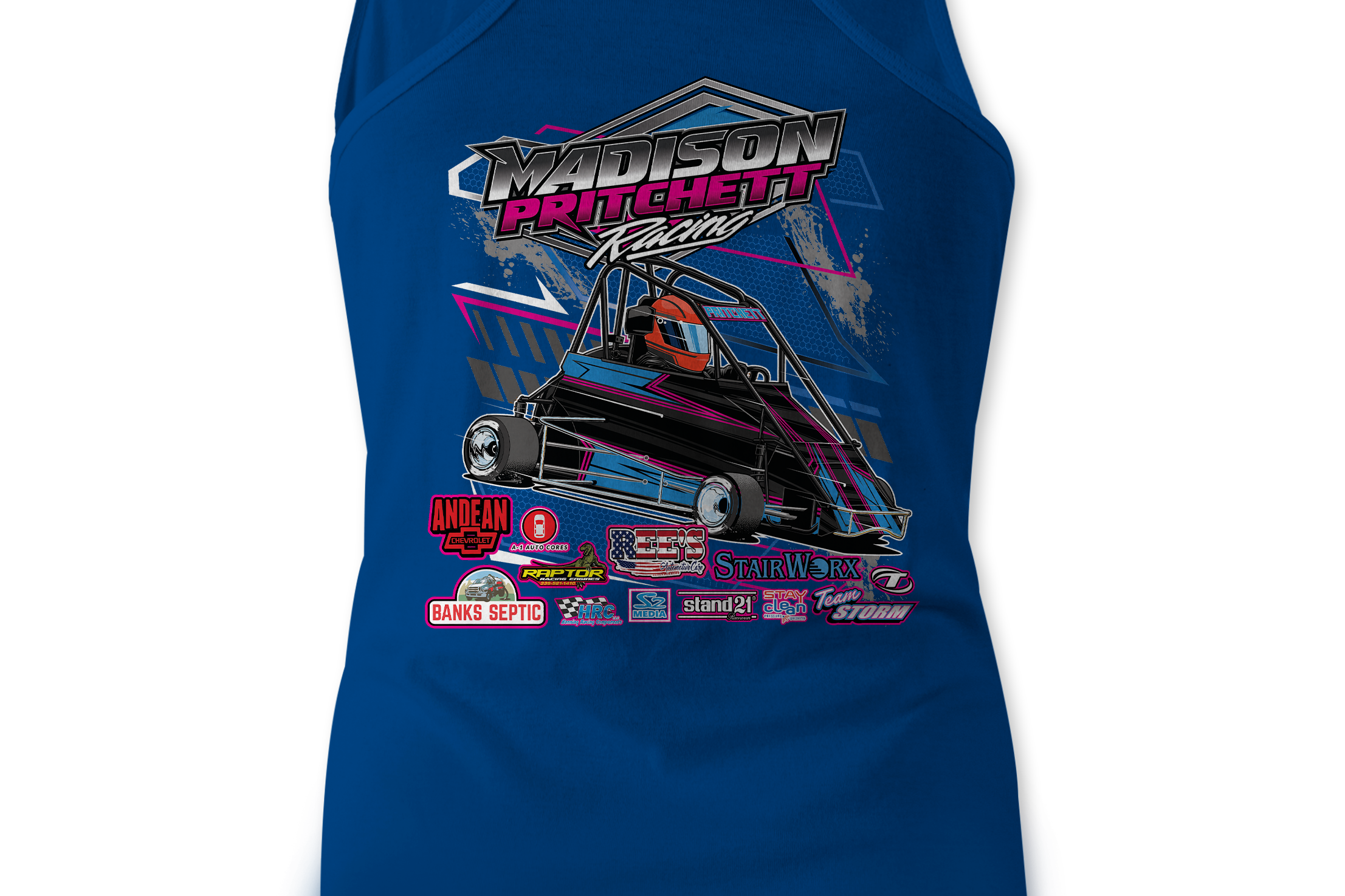 Madison Pritchett Racing 2023 Tank Tops Black Acid Apparel