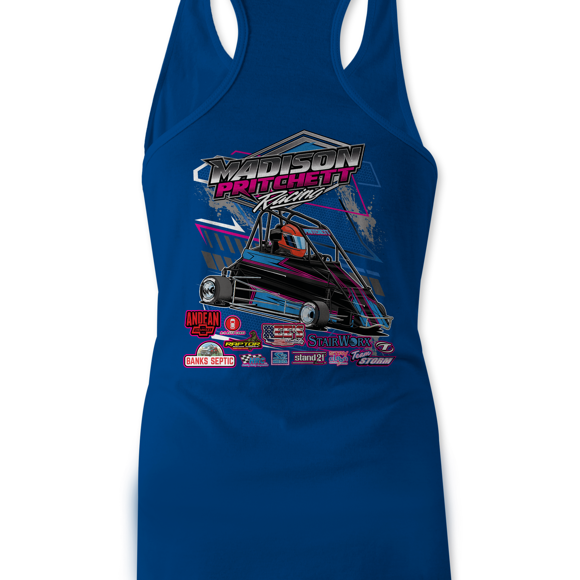 Madison Pritchett Racing 2023 Tank Tops Black Acid Apparel