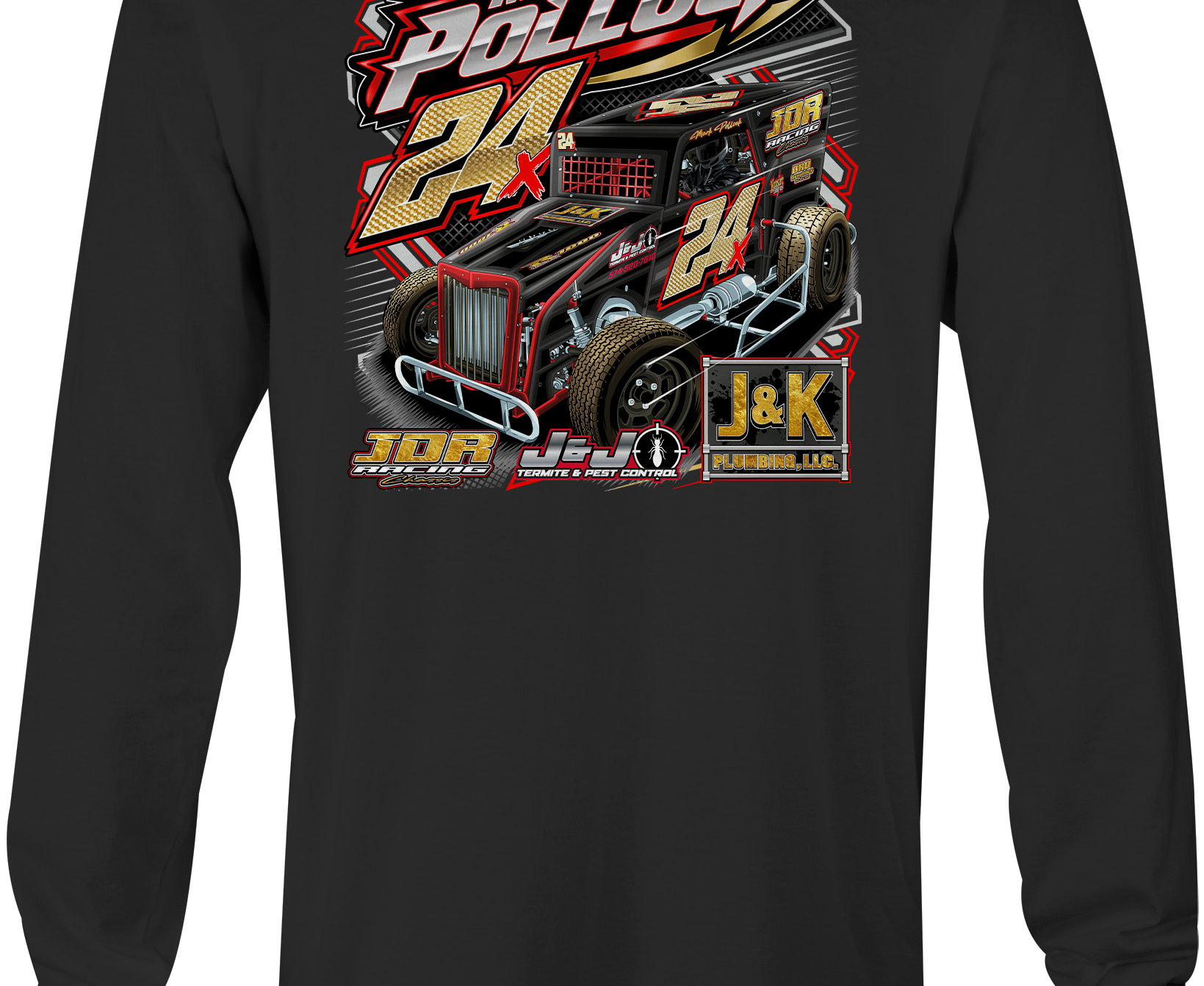 Mark Pollock Long Sleeves Black Acid Apparel