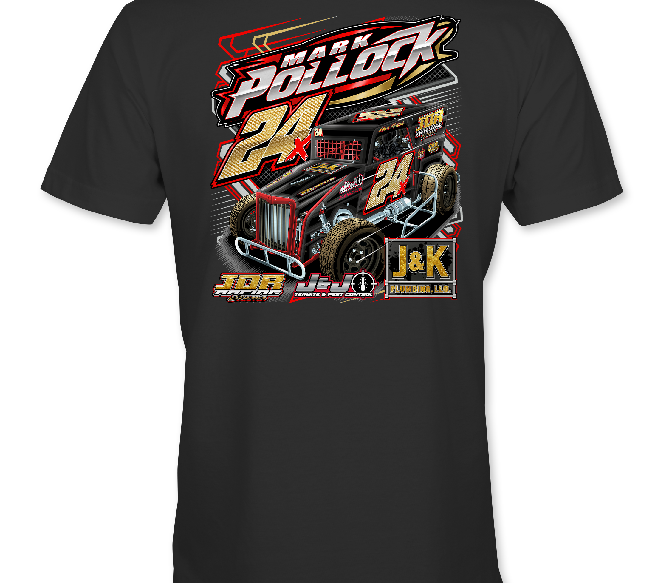 Mark Pollock T-Shirts Black Acid Apparel