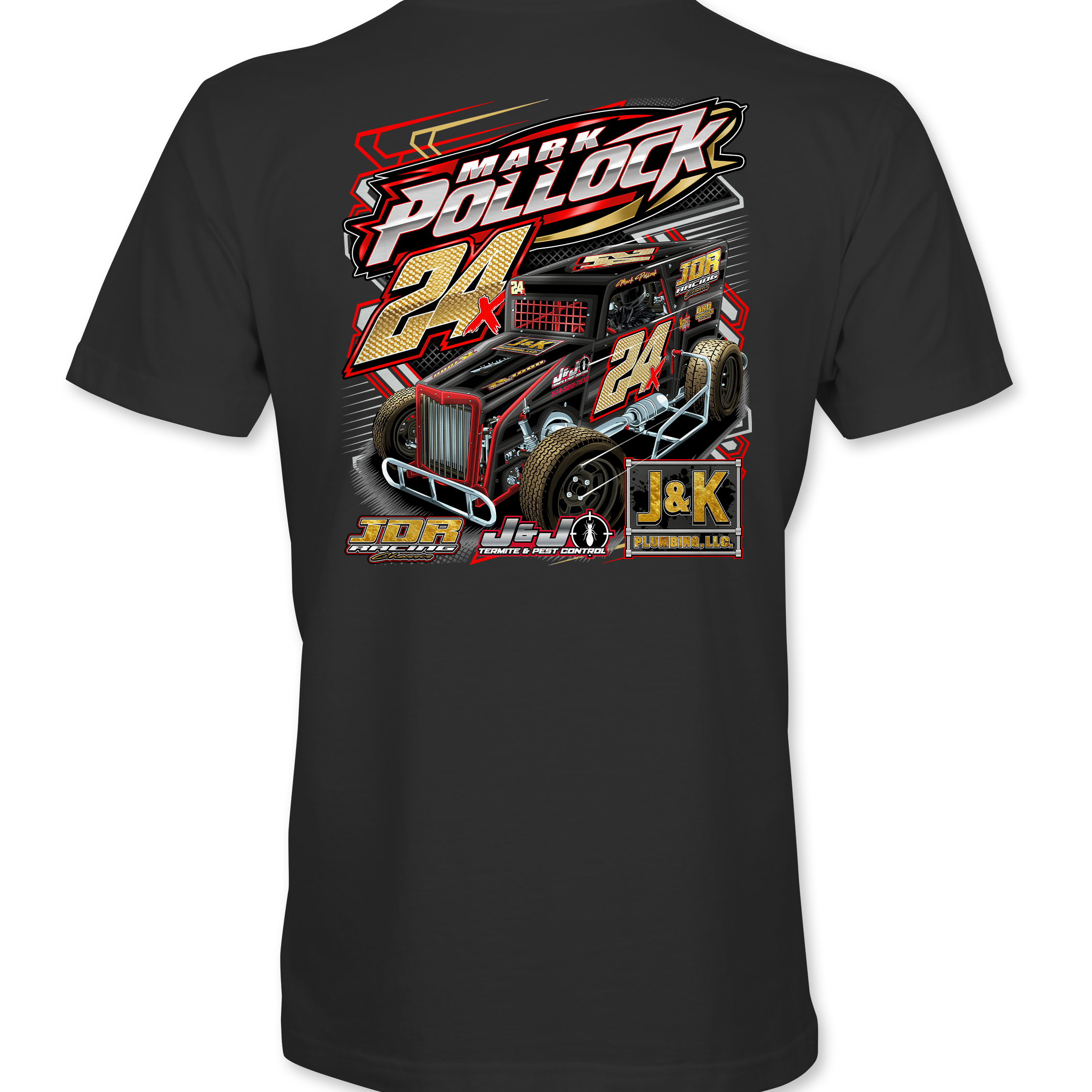 Mark Pollock T-Shirts Black Acid Apparel