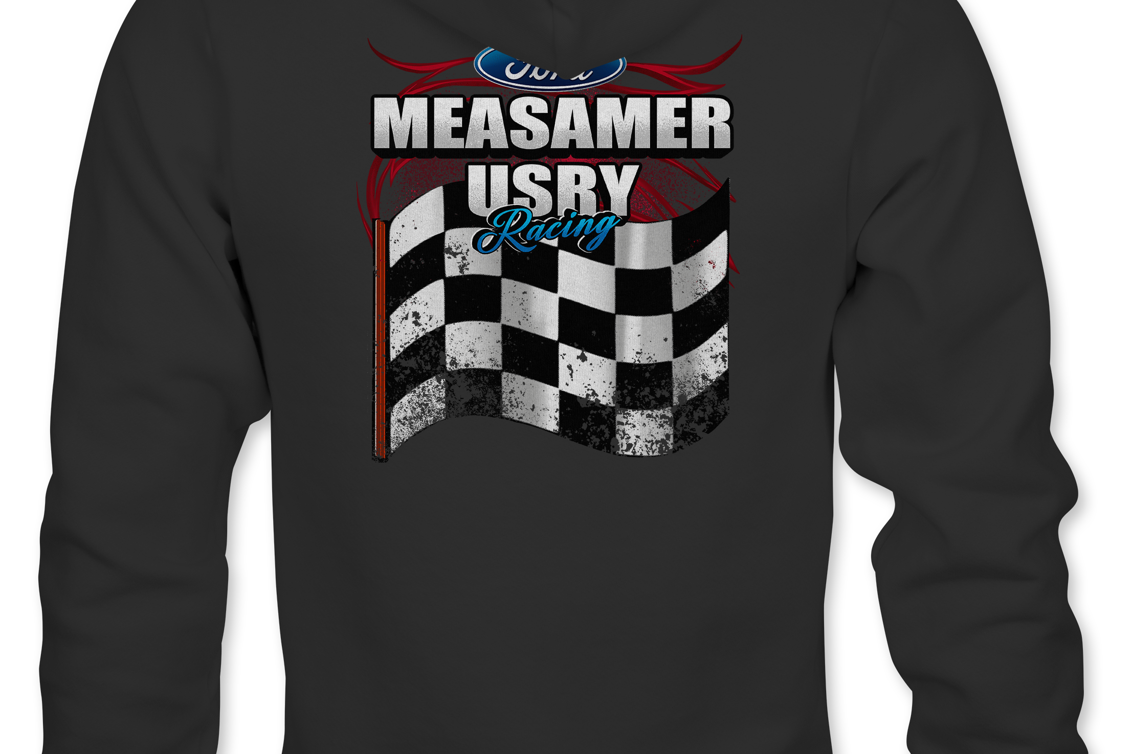 Measamer Usry Hoodies Black Acid Apparel