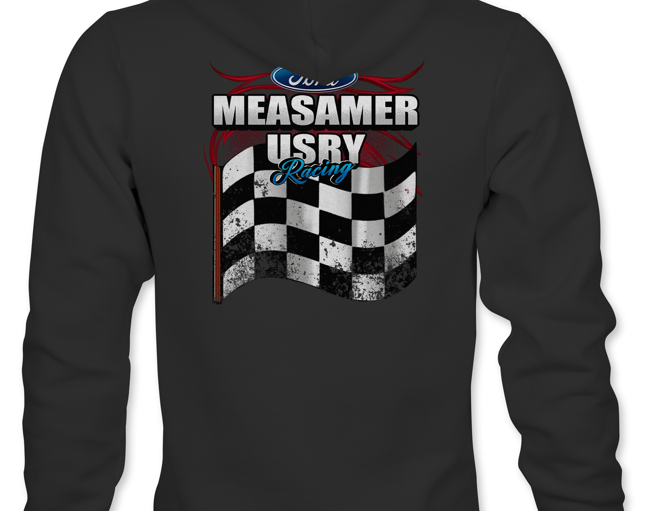 Measamer Usry Hoodies Black Acid Apparel