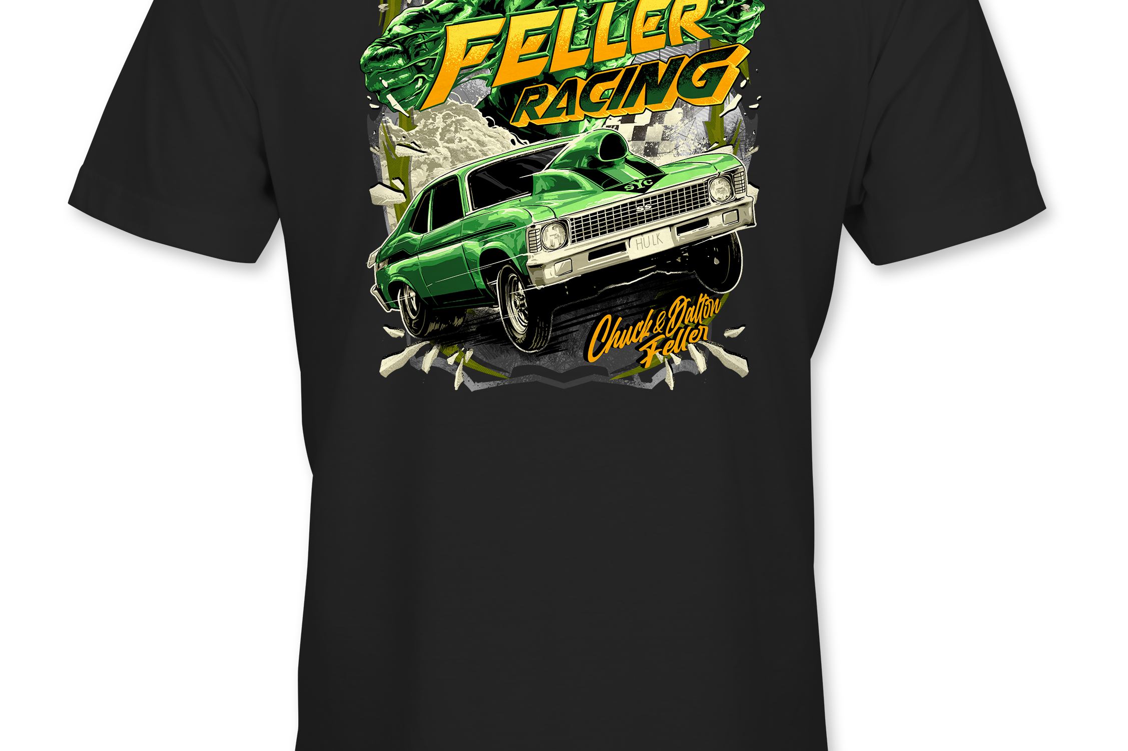 Feller Racing T-Shirts Black Acid Apparel