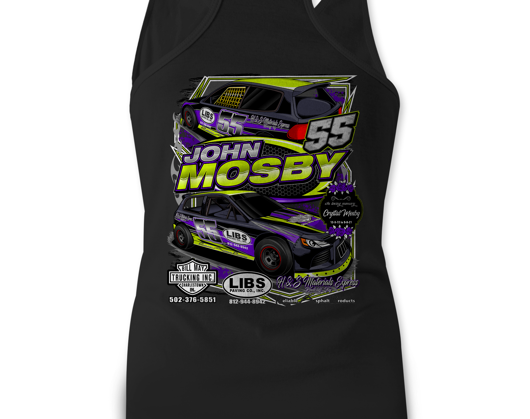 John Mosby Tank Tops Black Acid Apparel