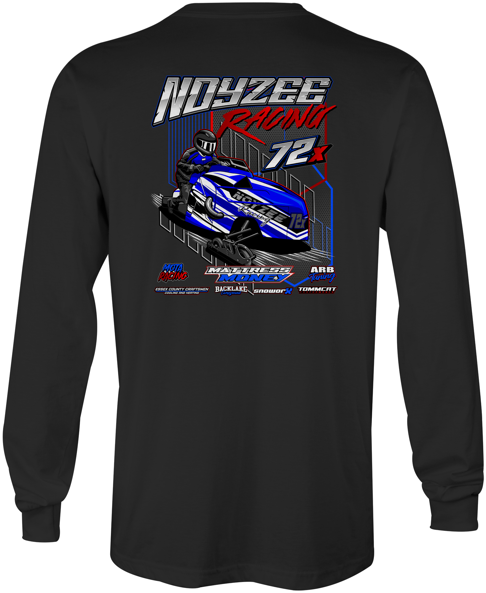 Noyzee Racing Long Sleeves Black Acid Apparel
