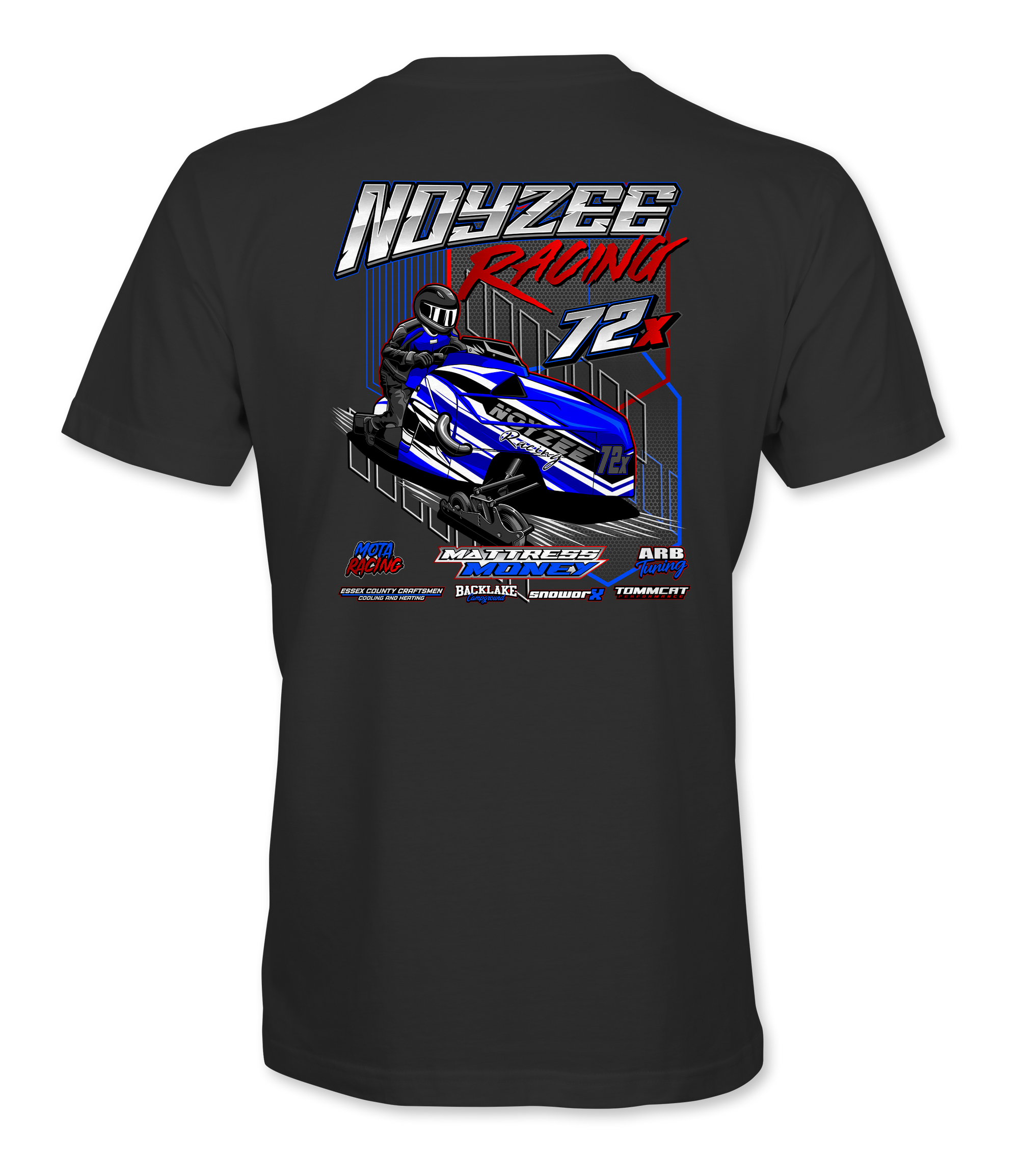 Noyzee Racing T-Shirts Black Acid Apparel