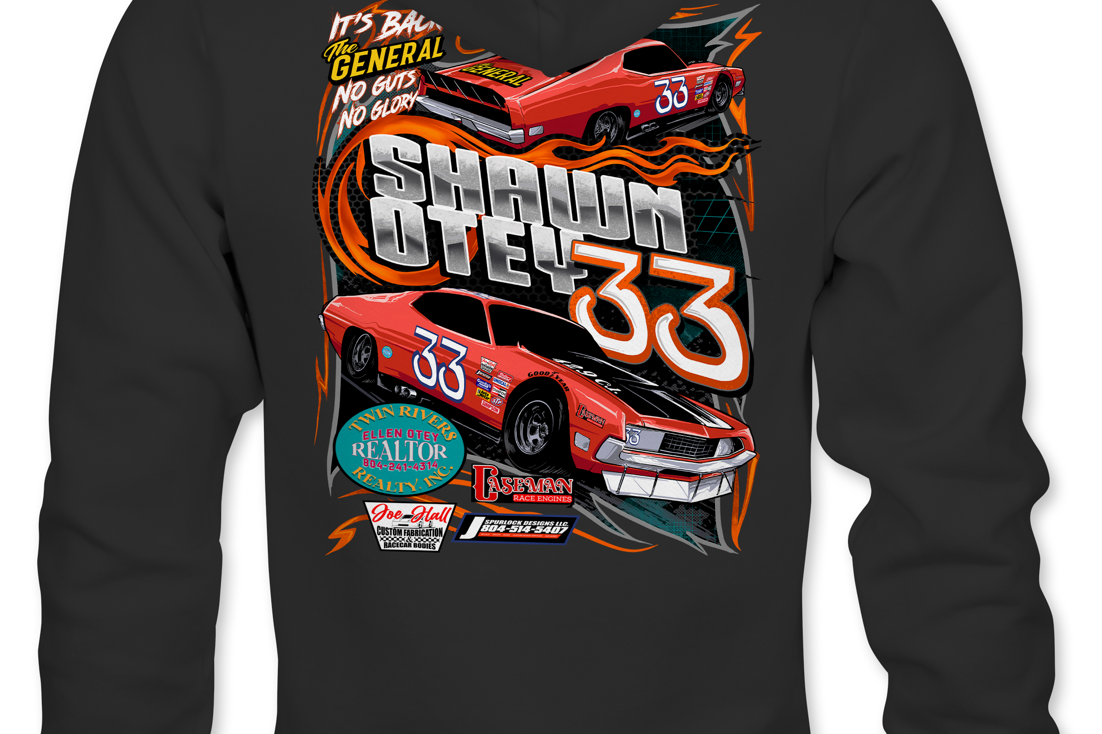 Shawn Otey Hoodies Black Acid Apparel
