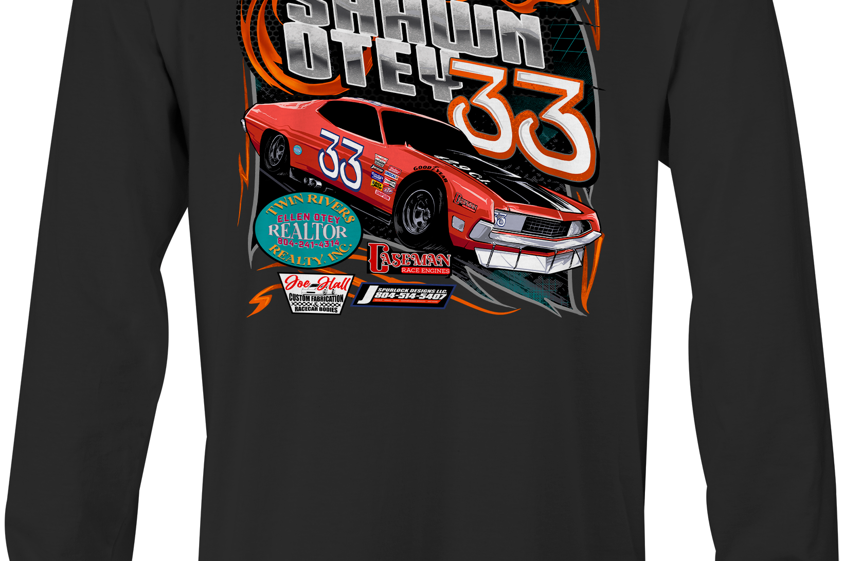 Shawn Otey Long Sleeves Black Acid Apparel
