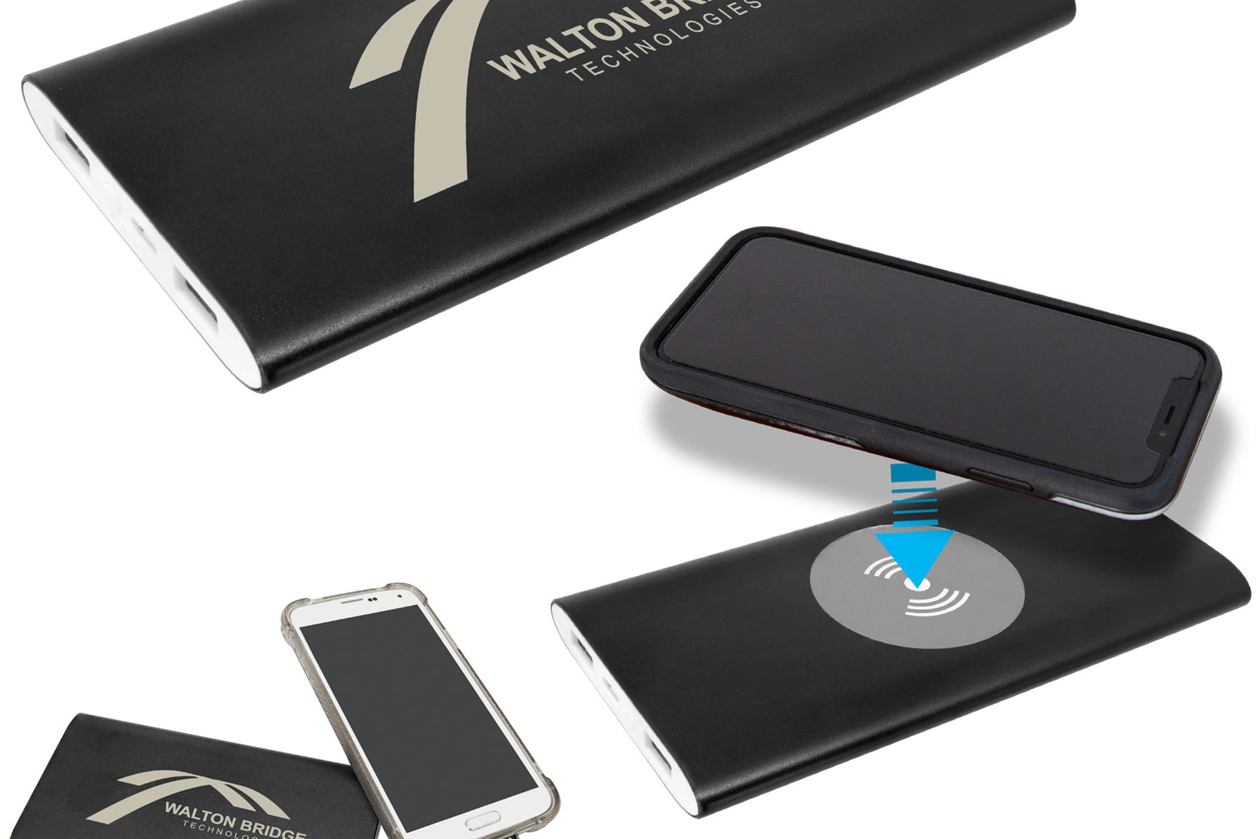 Anodized Aluminum Power Bank Black Acid Apparel