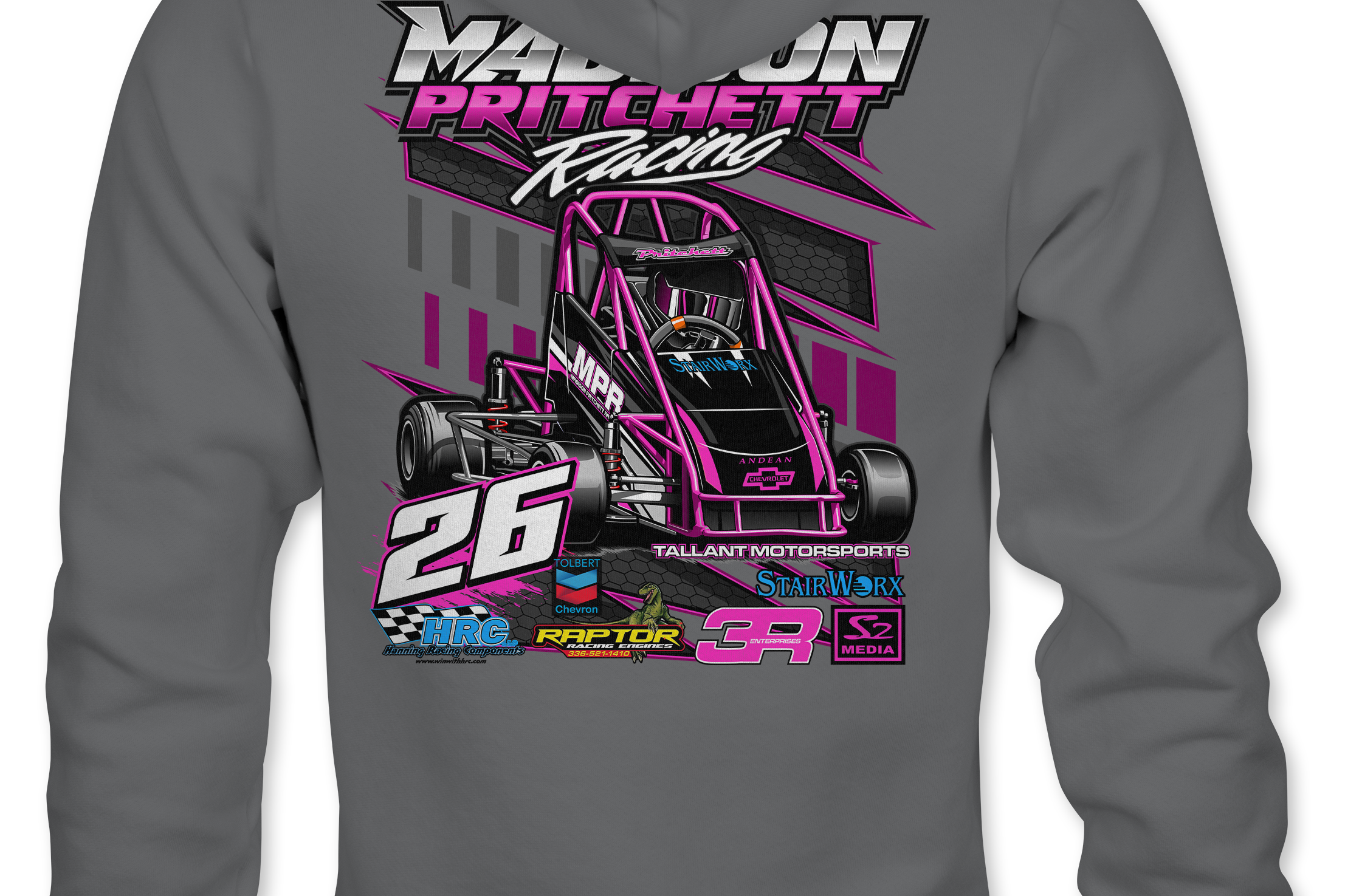 Madison Pritchett Hoodies Black Acid Apparel