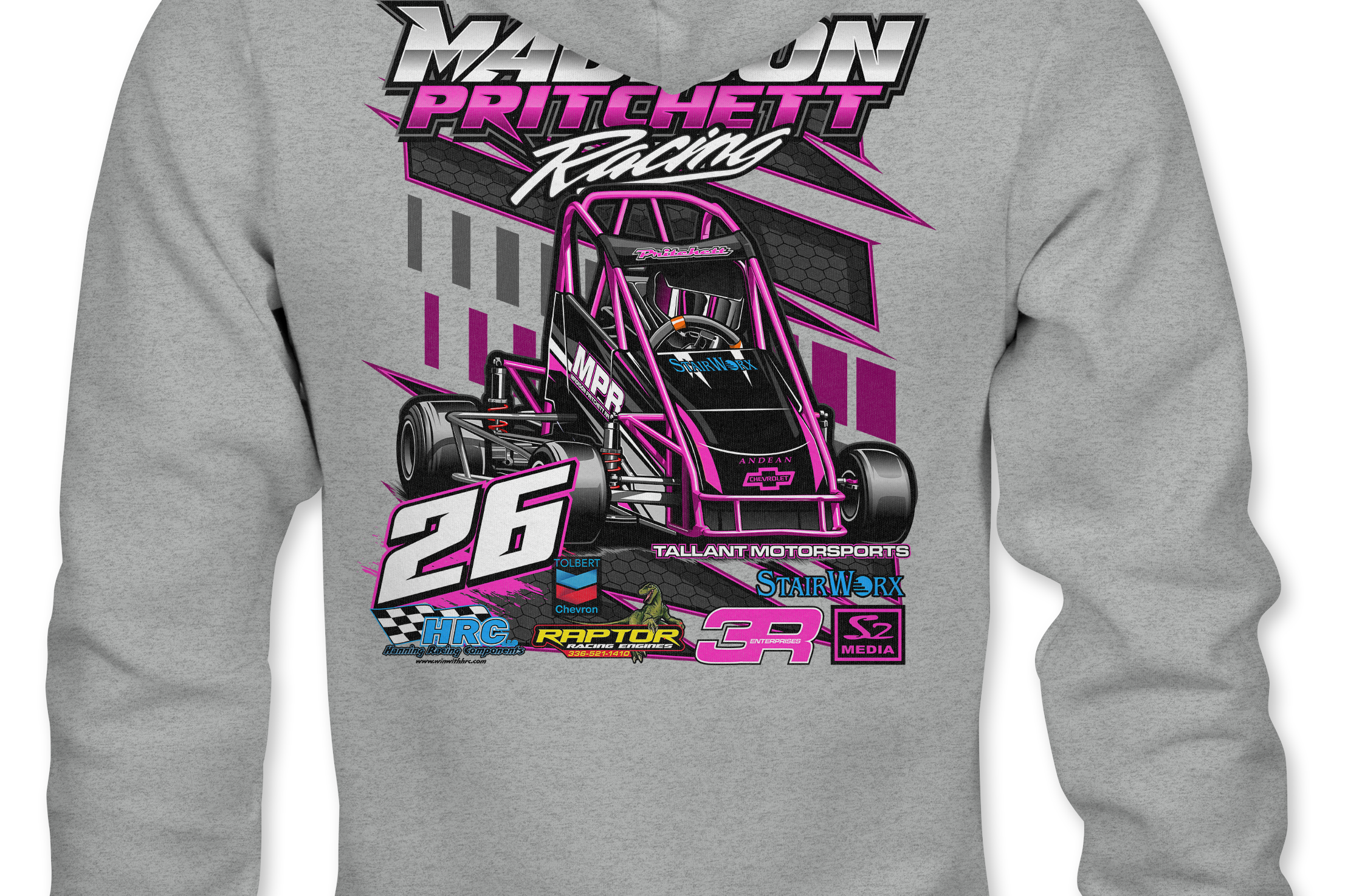Madison Pritchett Hoodies Black Acid Apparel