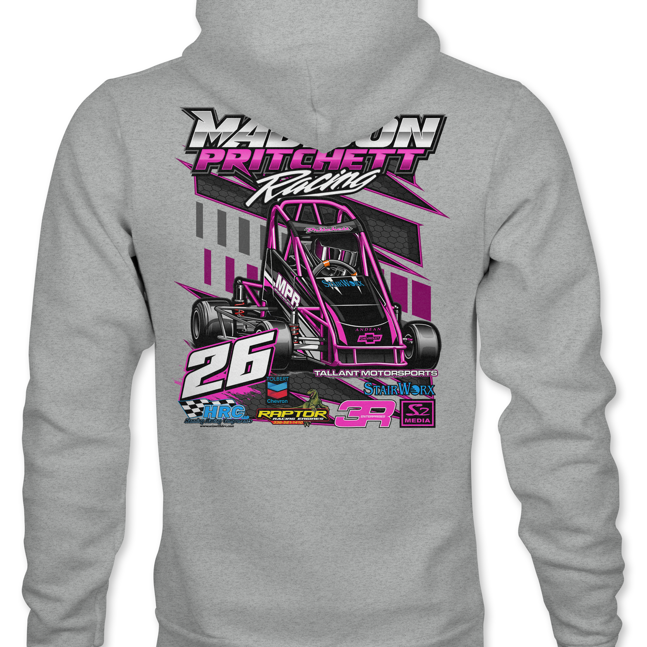 Madison Pritchett Hoodies Black Acid Apparel