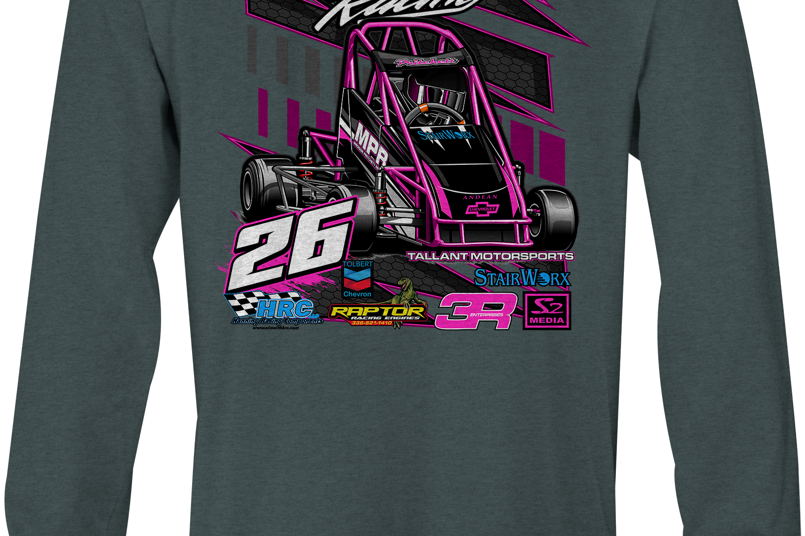 Madison Pritchett Long Sleeves Black Acid Apparel
