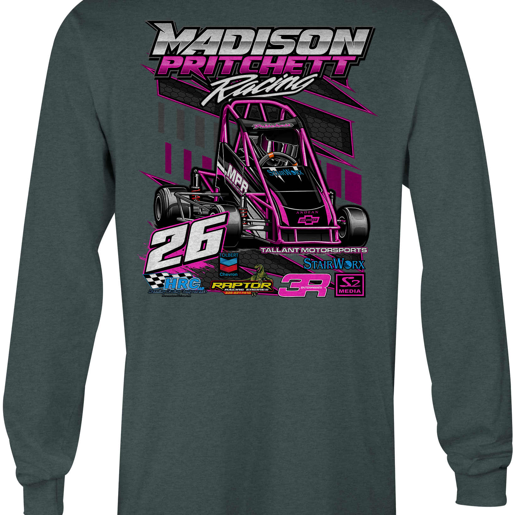 Madison Pritchett Long Sleeves Black Acid Apparel