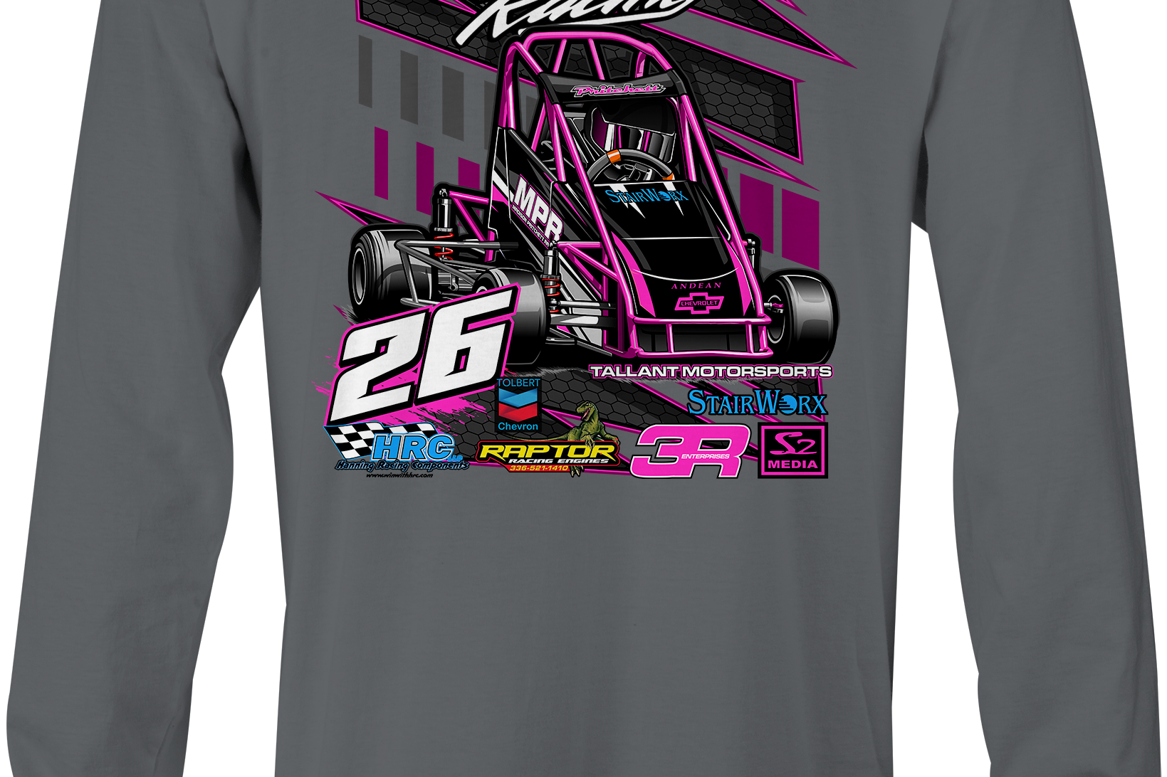 Madison Pritchett Long Sleeves Black Acid Apparel