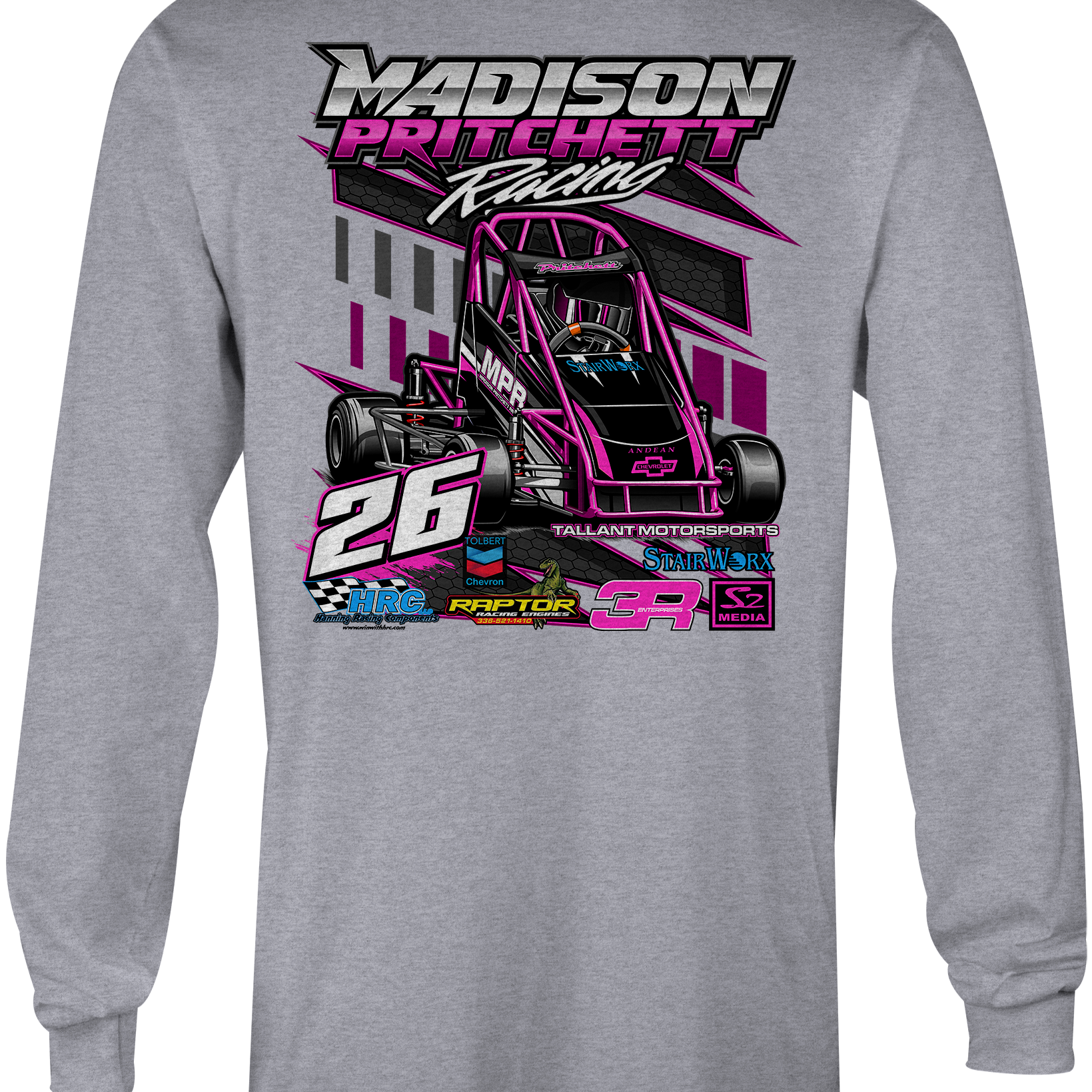 Madison Pritchett Long Sleeves Black Acid Apparel