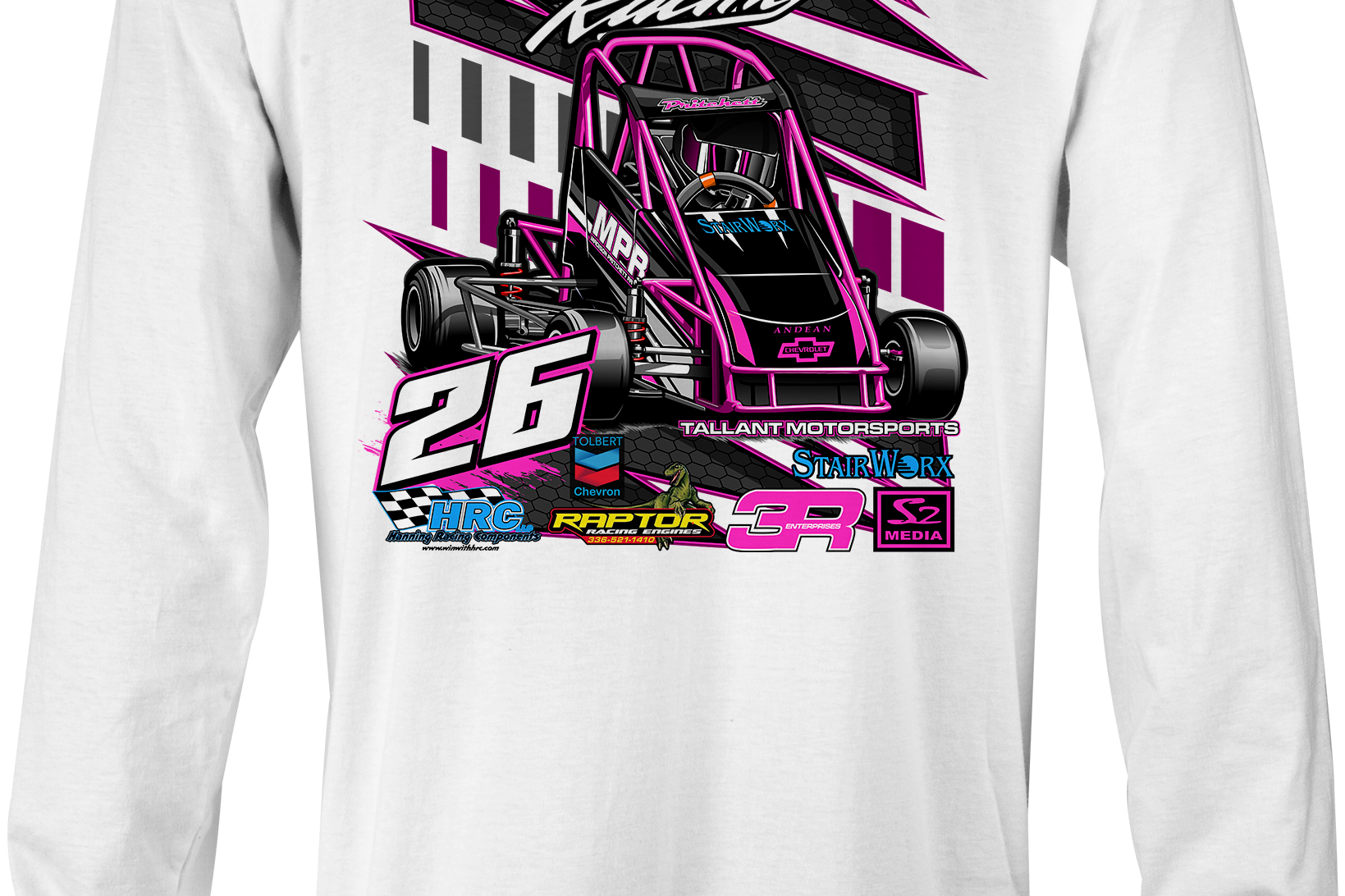 Madison Pritchett Long Sleeves Black Acid Apparel