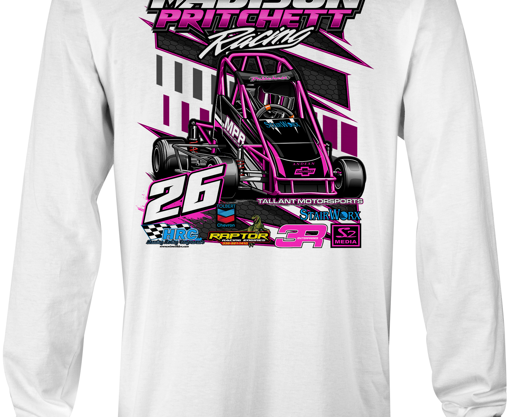 Madison Pritchett Long Sleeves Black Acid Apparel