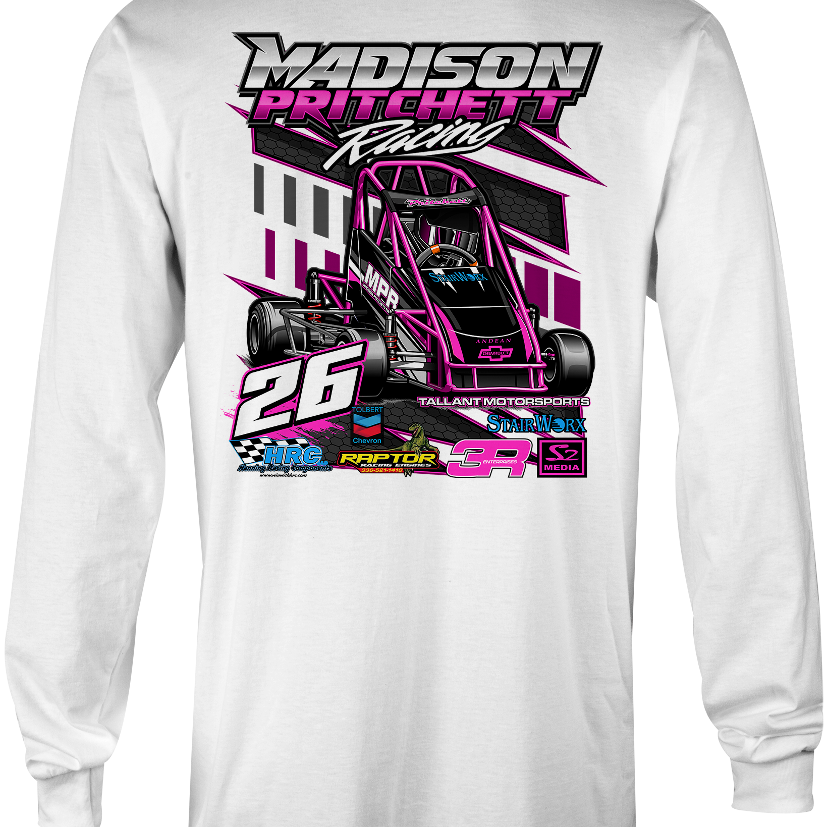 Madison Pritchett Long Sleeves Black Acid Apparel