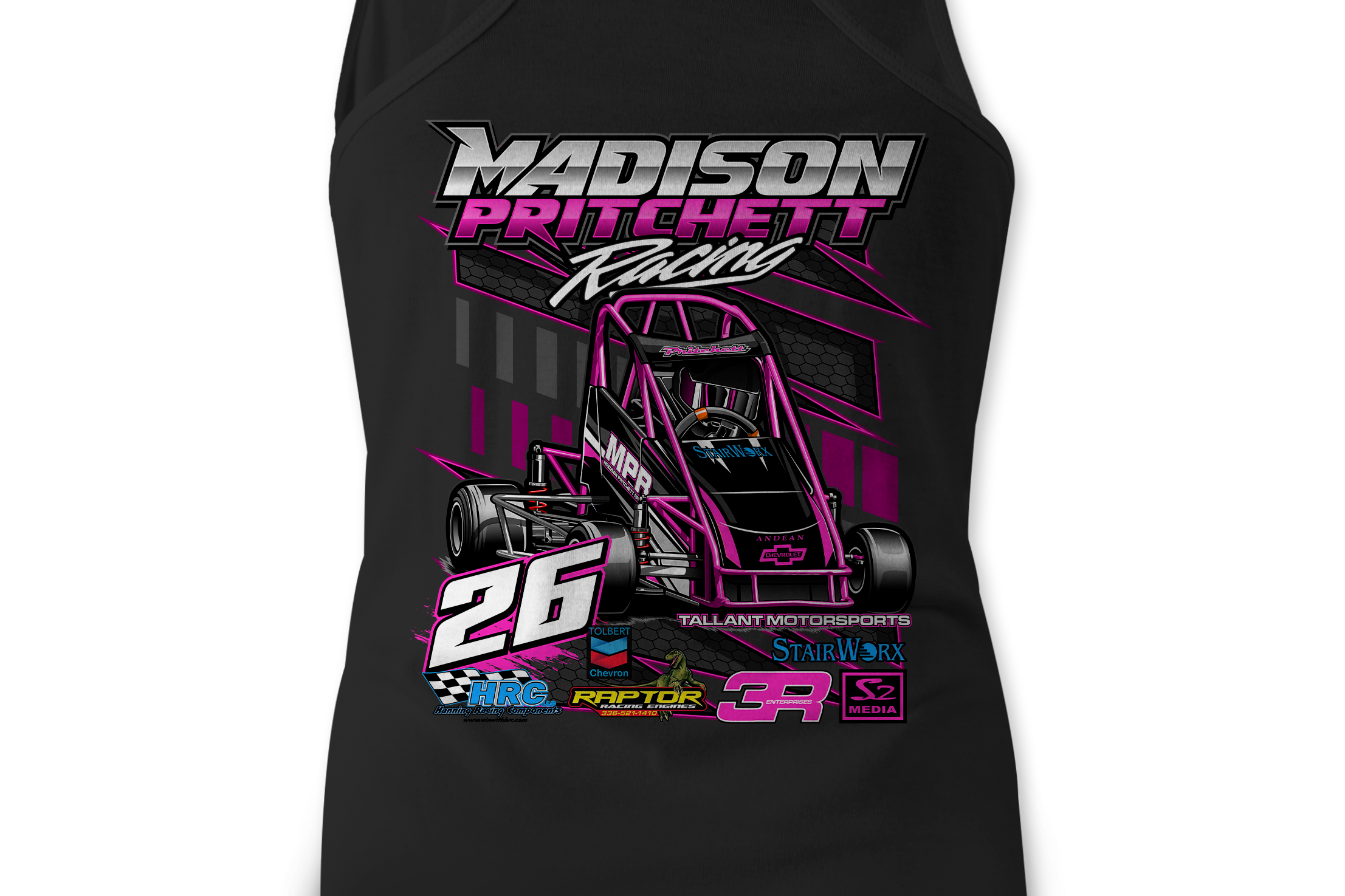 Madison Pritchett Tank Tops Black Acid Apparel