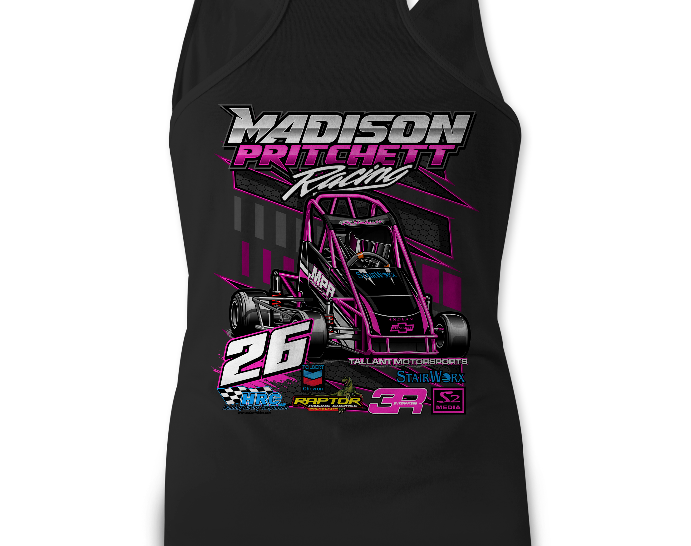 Madison Pritchett Tank Tops Black Acid Apparel