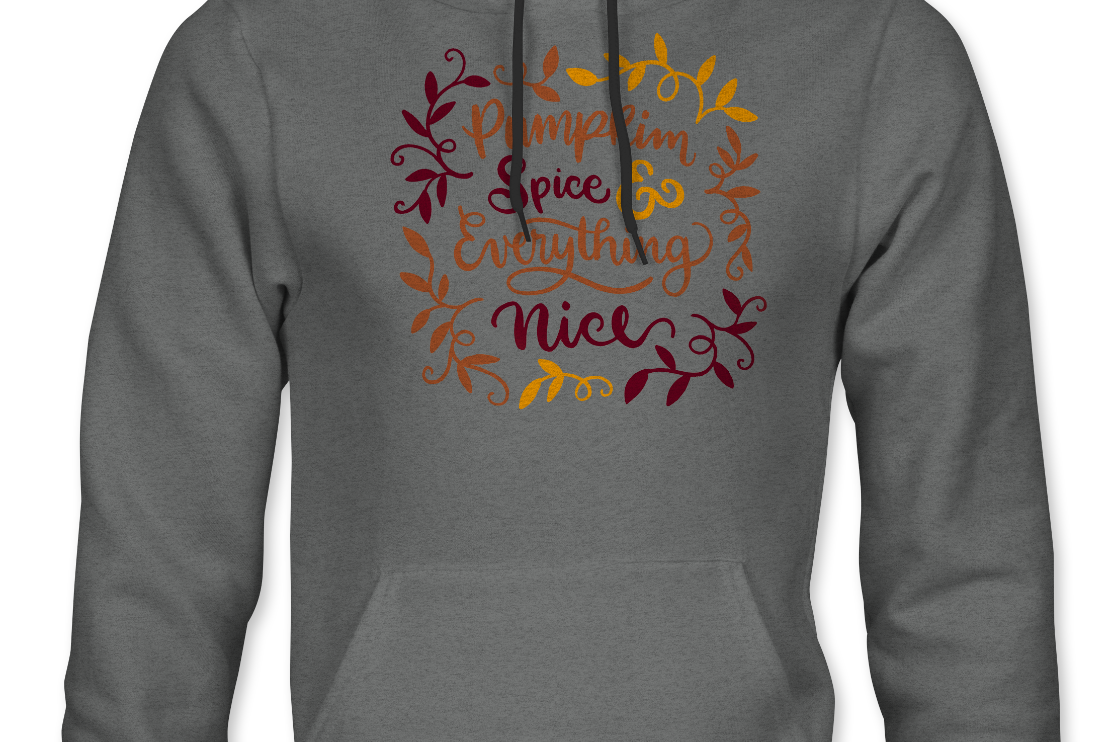 Pumpkin Spice and Everything Nice Hoodie Black Acid Apparel