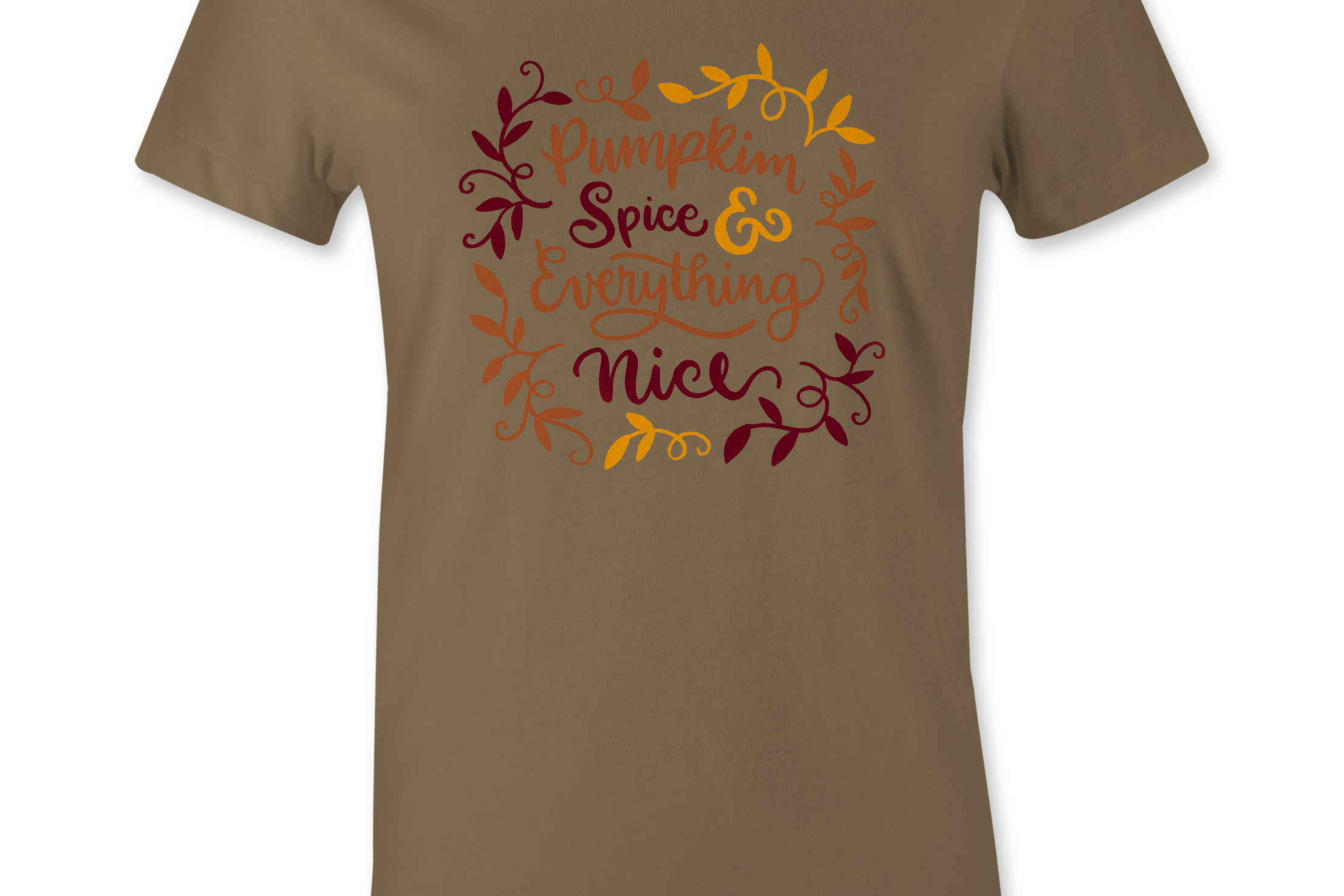 Pumpkin Spice and Everything Nice TShirt Black Acid Apparel