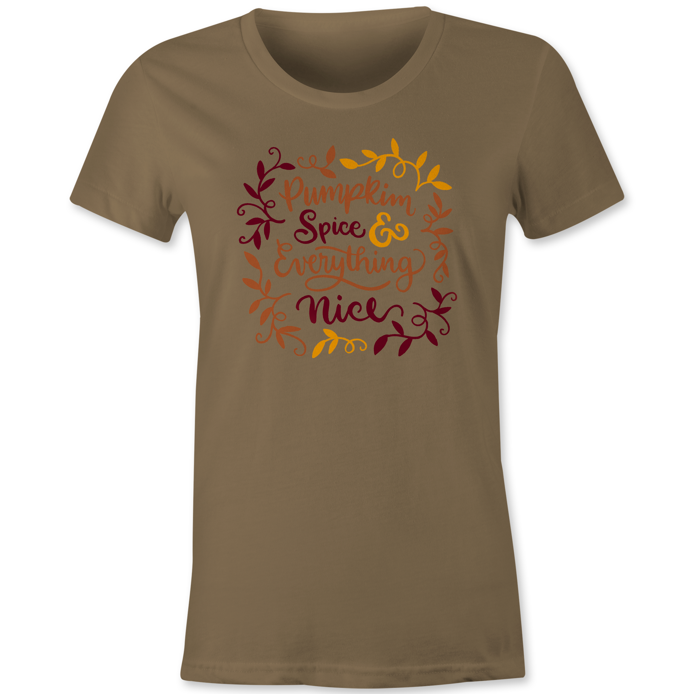 Pumpkin Spice and Everything Nice TShirt Black Acid Apparel