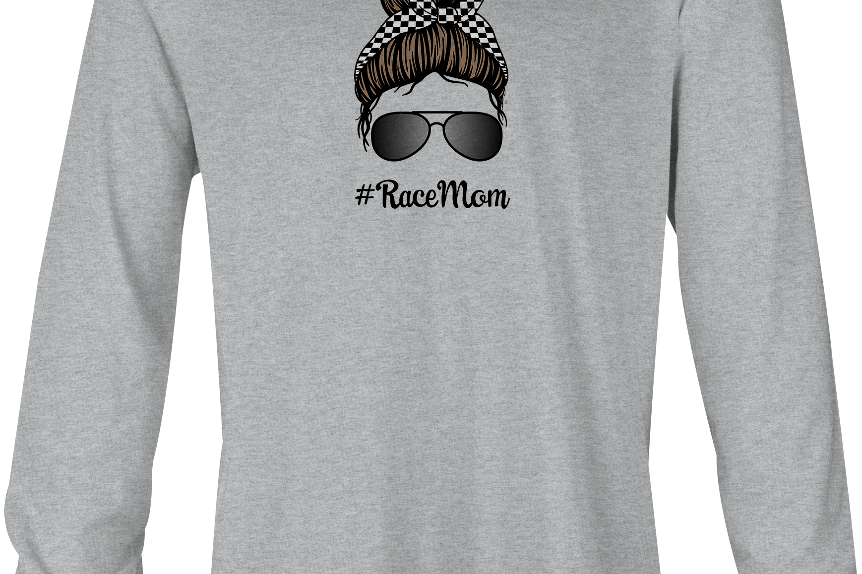 #RaceMom Long Sleeve Black Acid Apparel