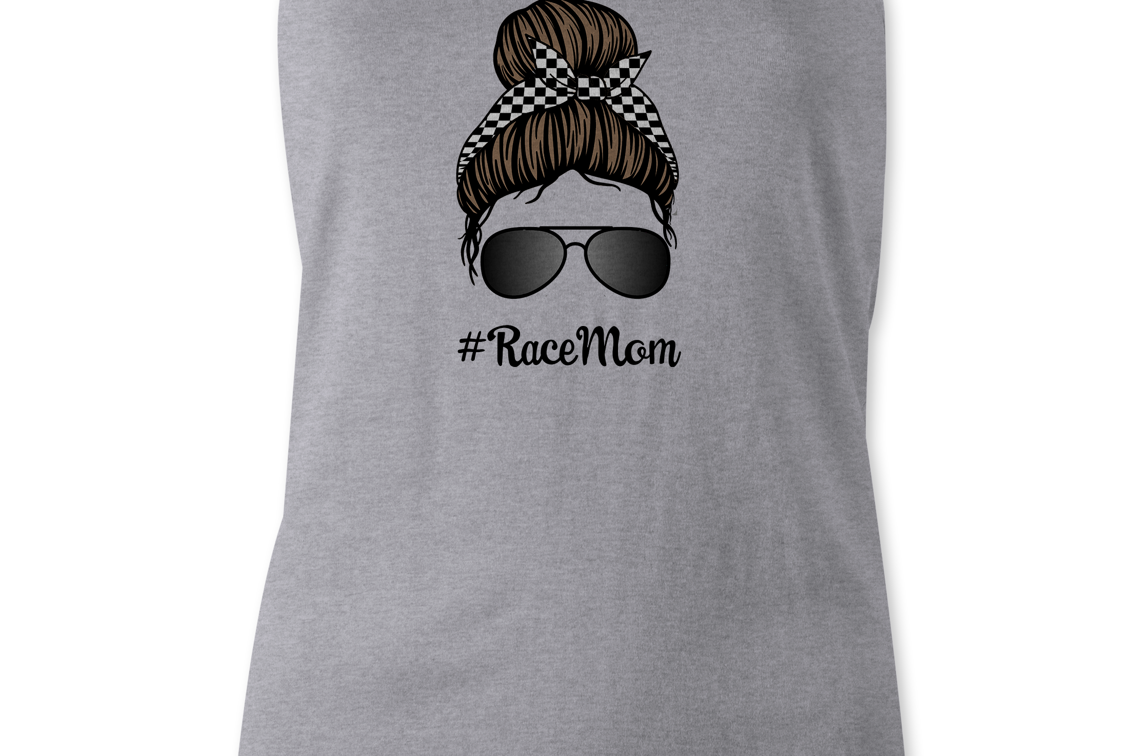#RaceMom Tank Tops Black Acid Apparel
