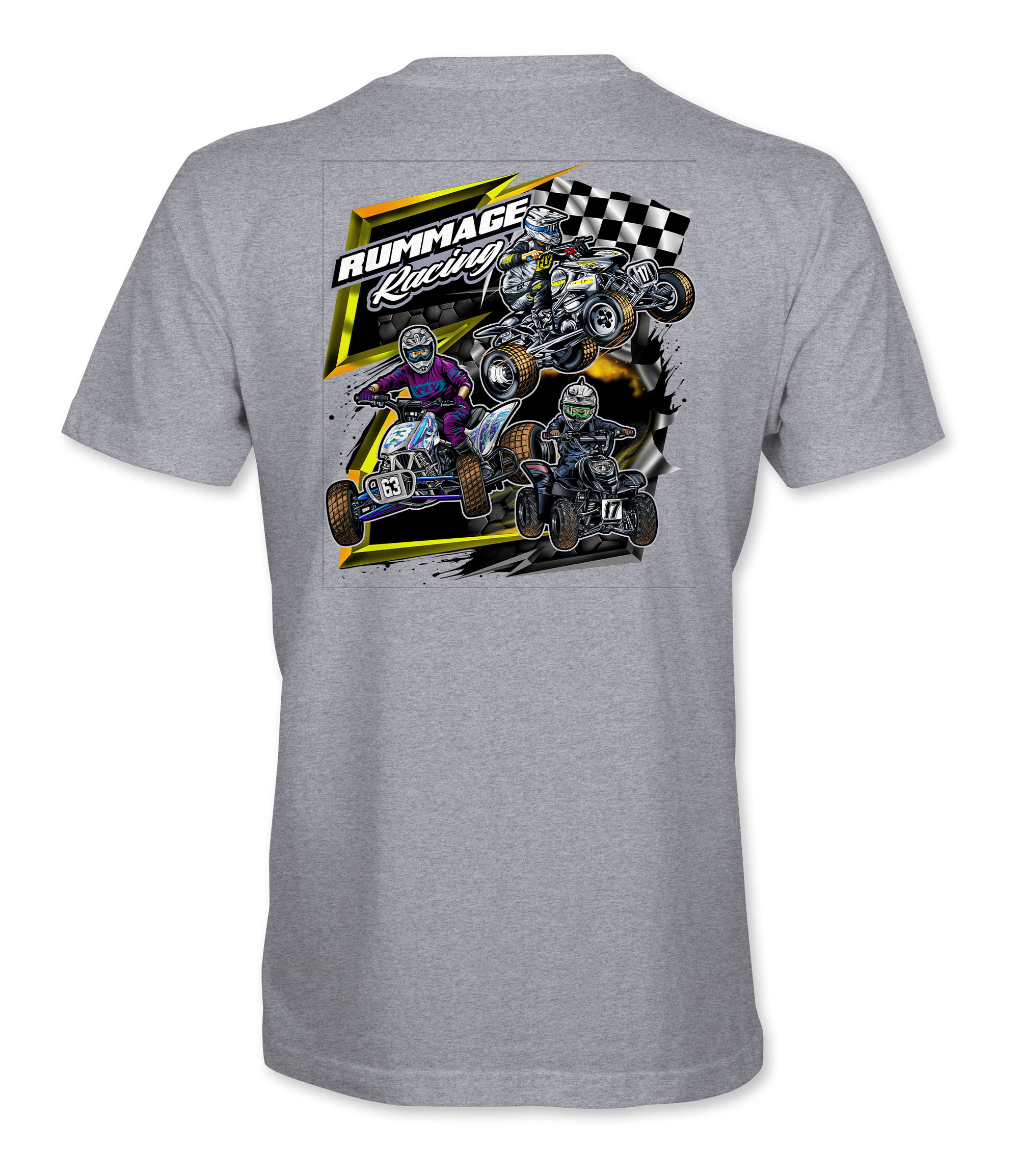 Rummage Racing T-Shirts Black Acid Apparel