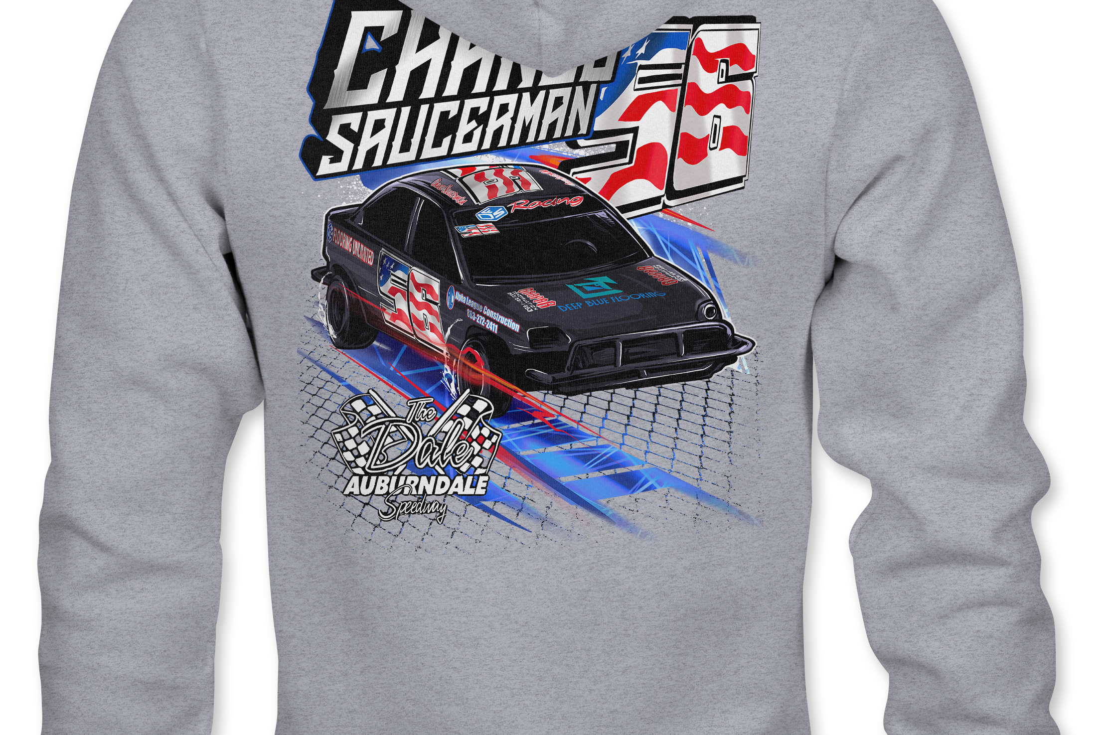 Chance Saucerman Hoodies Black Acid Apparel