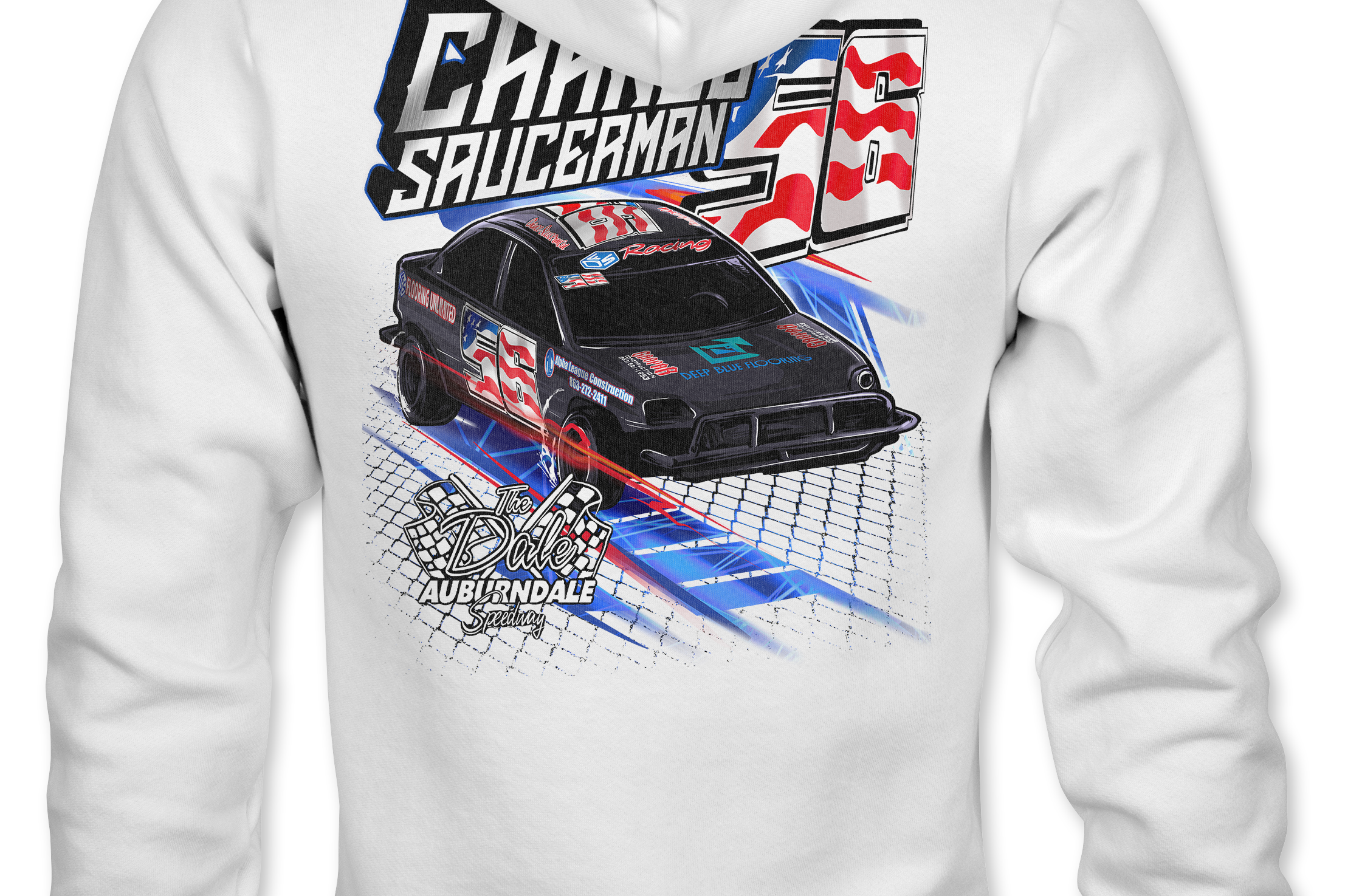 Chance Saucerman Hoodies Black Acid Apparel
