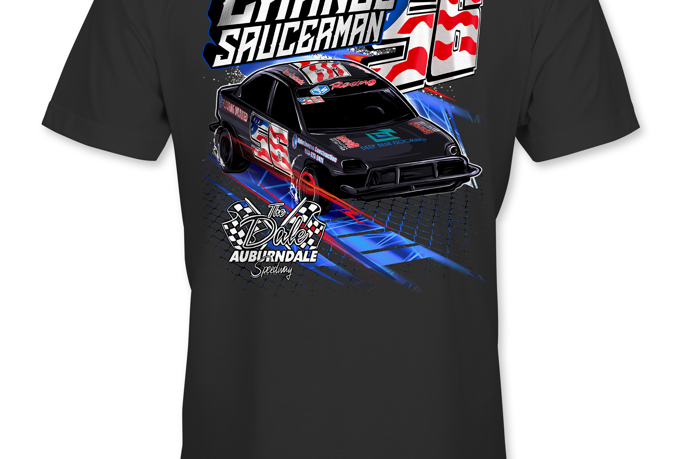 Chance Saucerman T-Shirts Black Acid Apparel