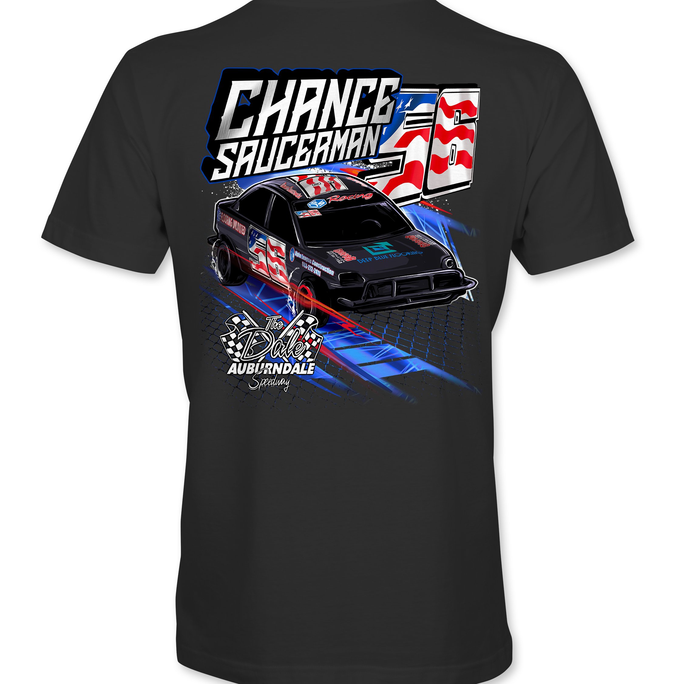 Chance Saucerman T-Shirts Black Acid Apparel