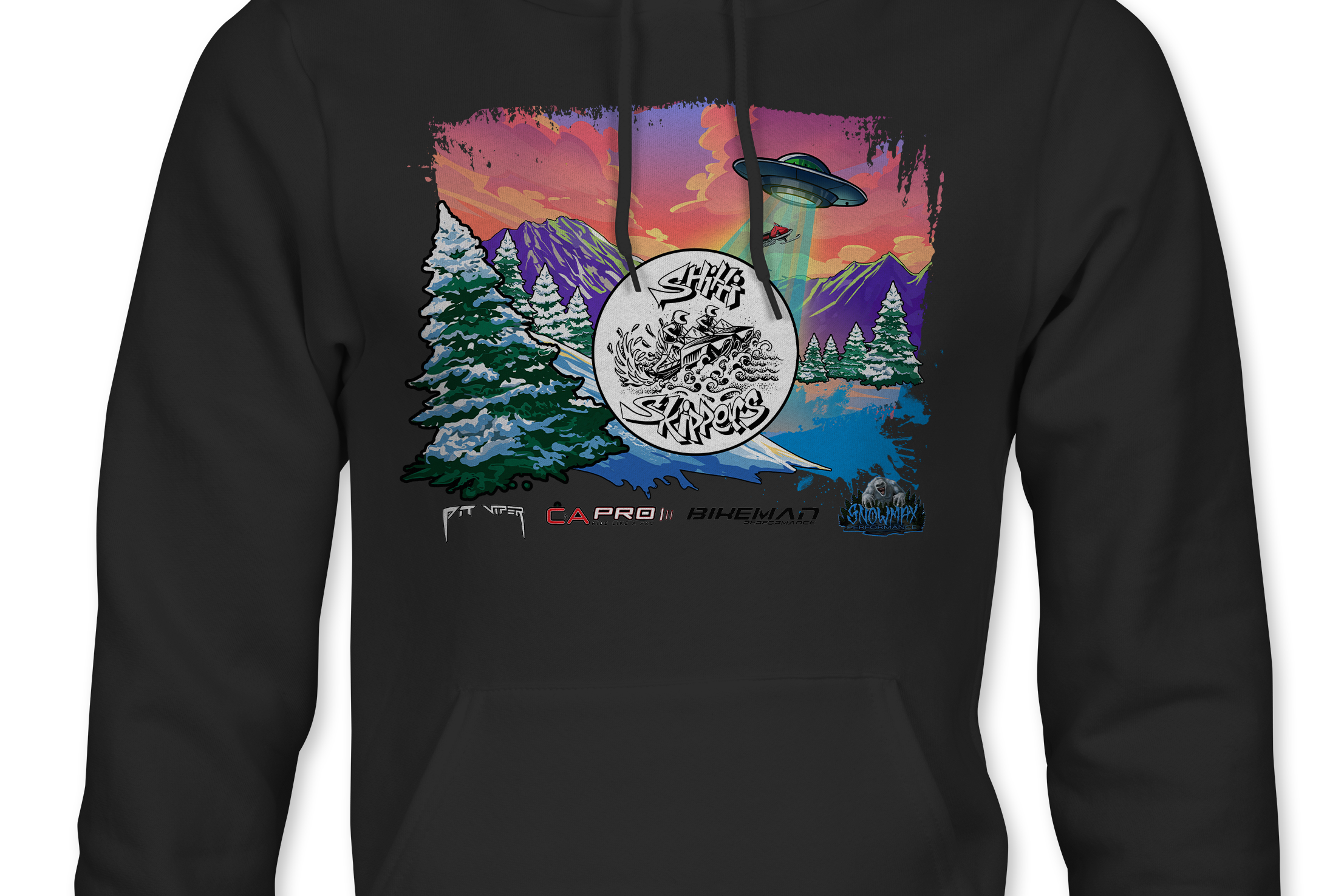Shitti Skippers Hoodies Black Acid Apparel