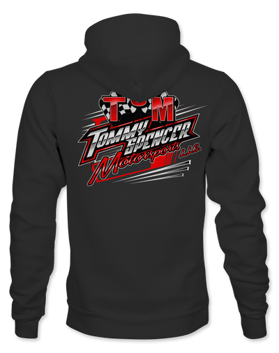 Tommy Spencer Motorsports Hoodies Design #3 Black Acid Apparel