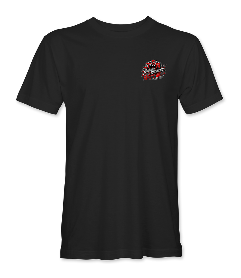 Tommy Spencer Motorsports T-Shirts Design #3 Black Acid Apparel