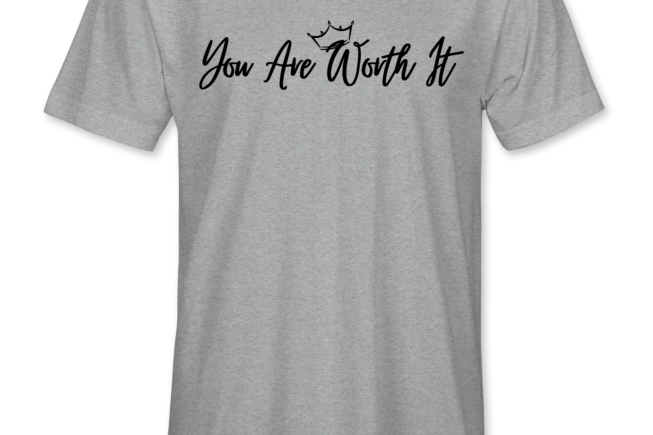 You Are Worth It Mens T-Shirts Black Acid Apparel
